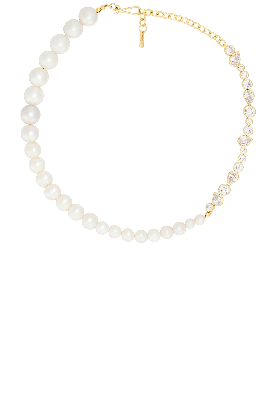 Image 1 of Completedworks The Temporal Anamoly Necklace in Freshwater Pearl & CZ