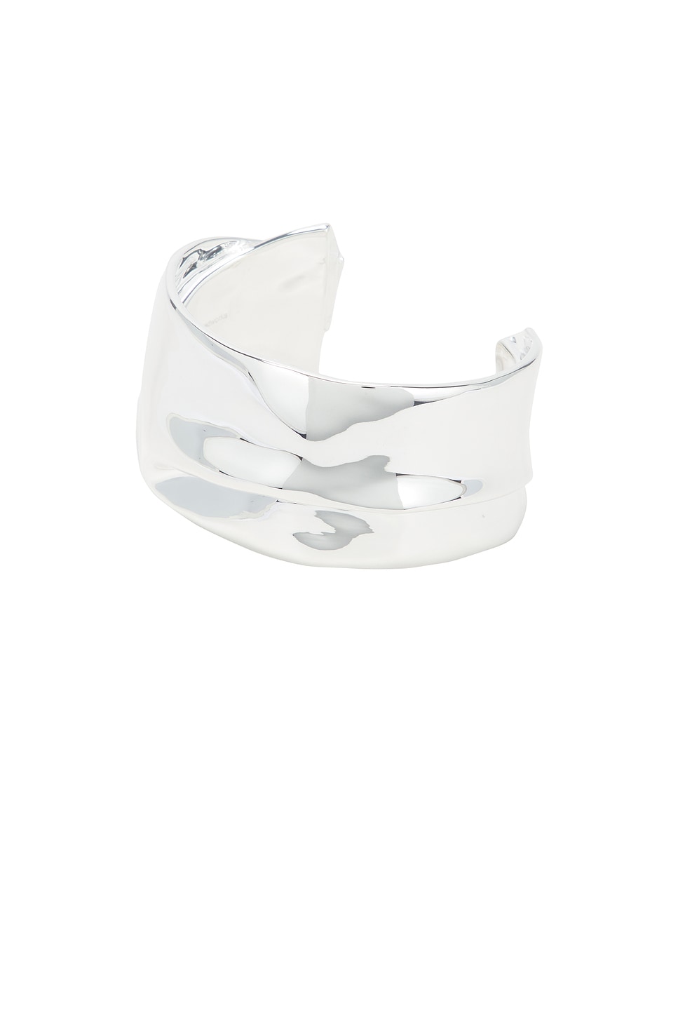 Cuff Bracelet in Metallic Silver