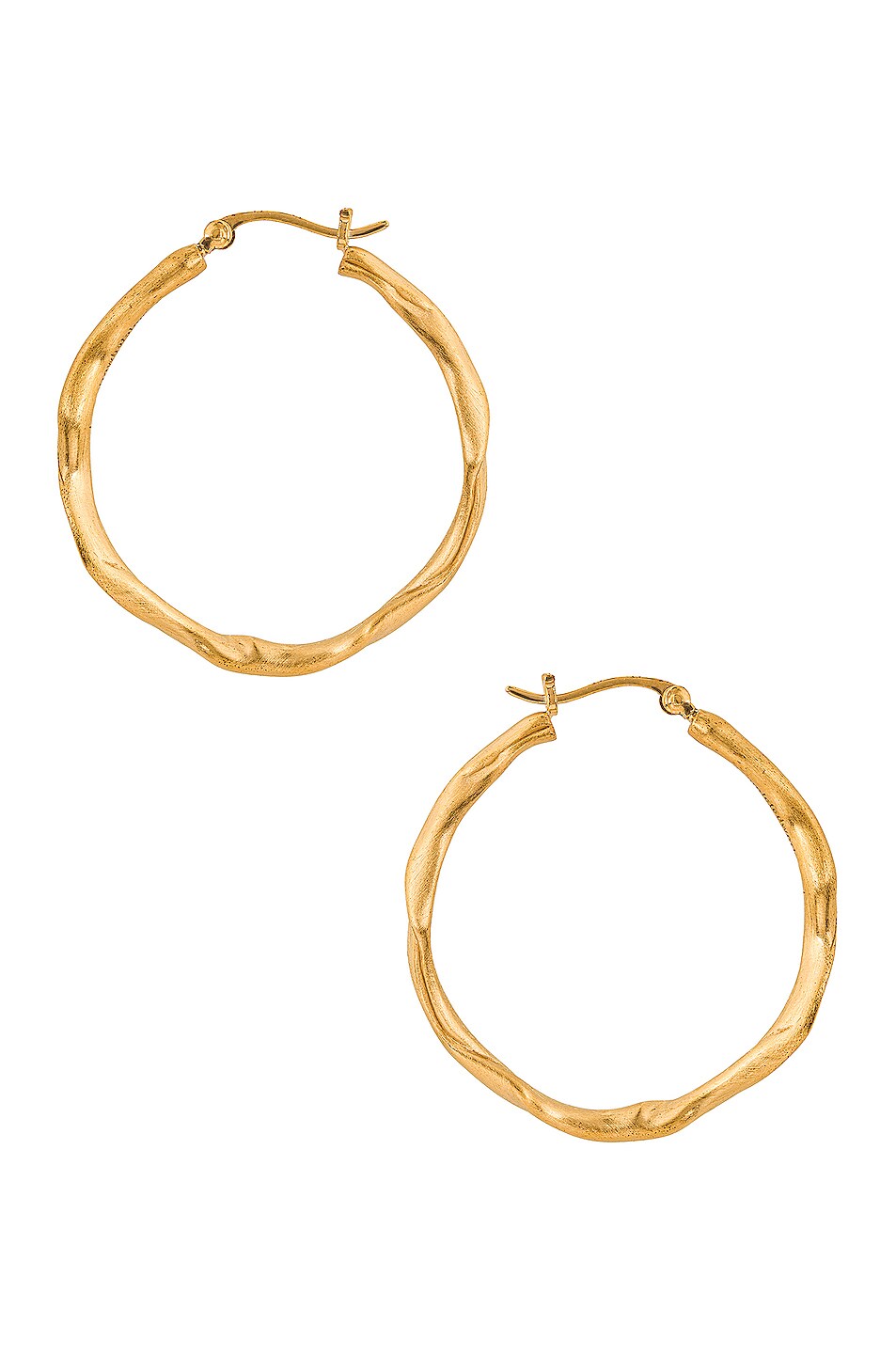 Image 1 of Completedworks Fold Hoop Earrings in Gold
