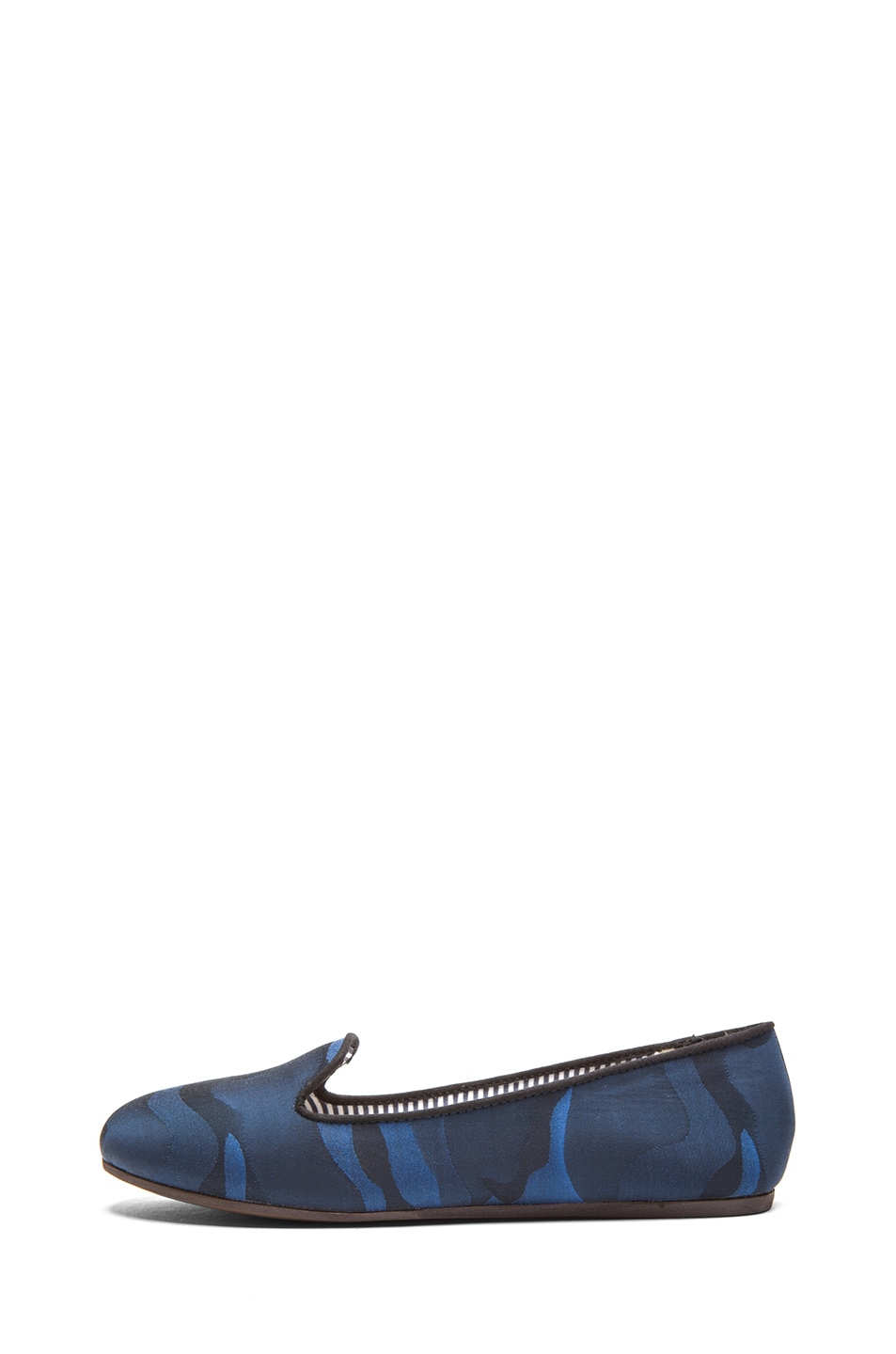 Image 1 of Charles Philip Shanghai Sheila Silk Loafers in Military Blue