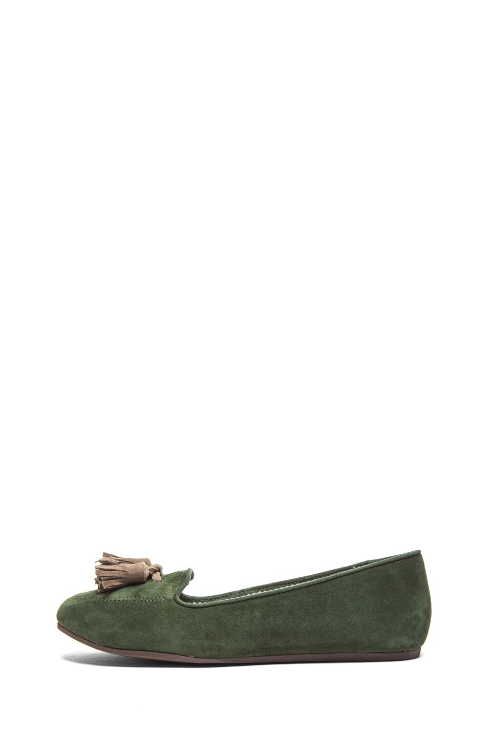 Image 1 of Charles Philip Shanghai Sylvie Suede Loafers in Green