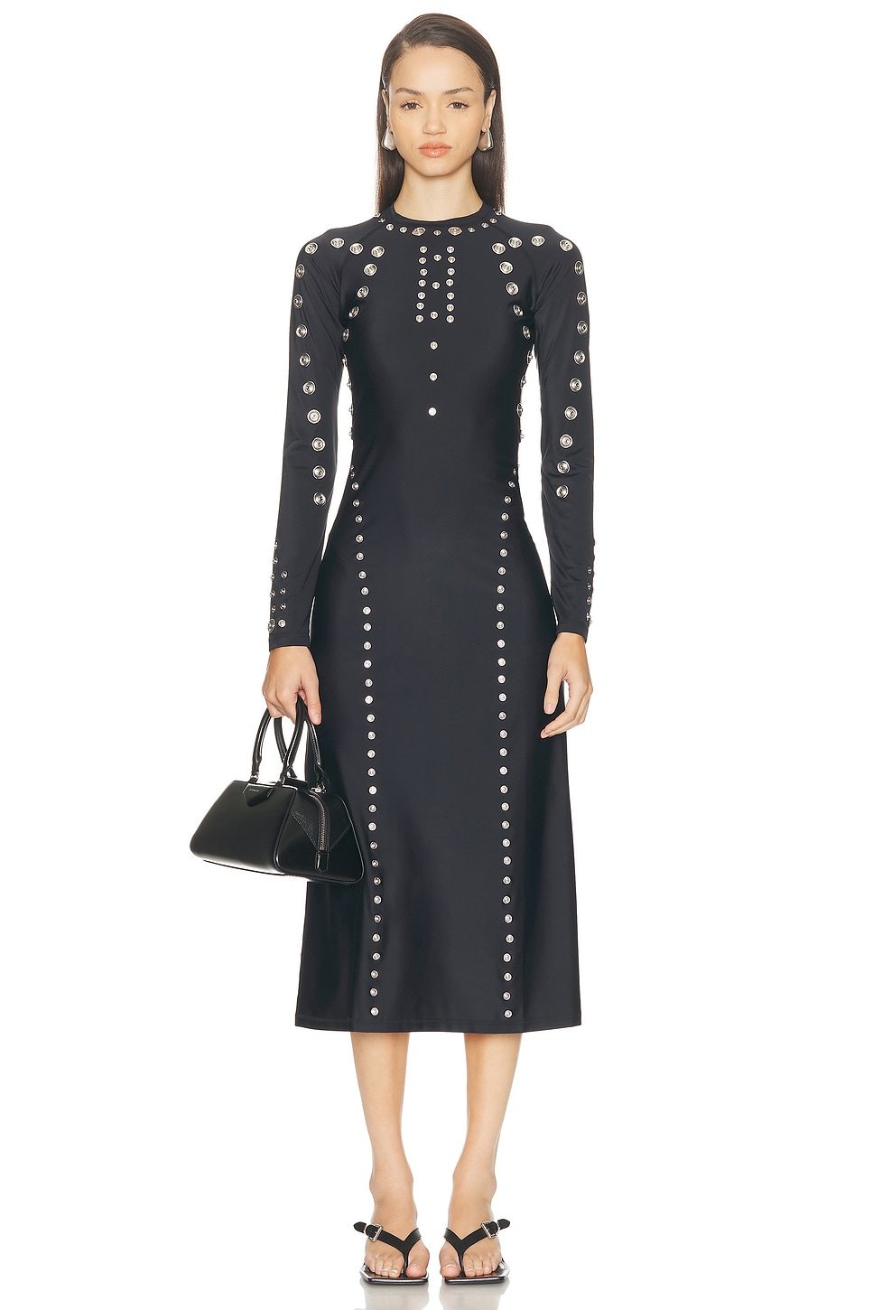 Snap Dress in Black