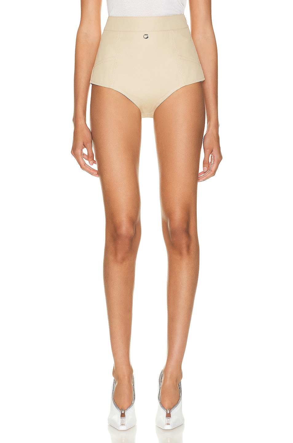 Image 1 of Coperni High-waisted Briefs in BEIGE