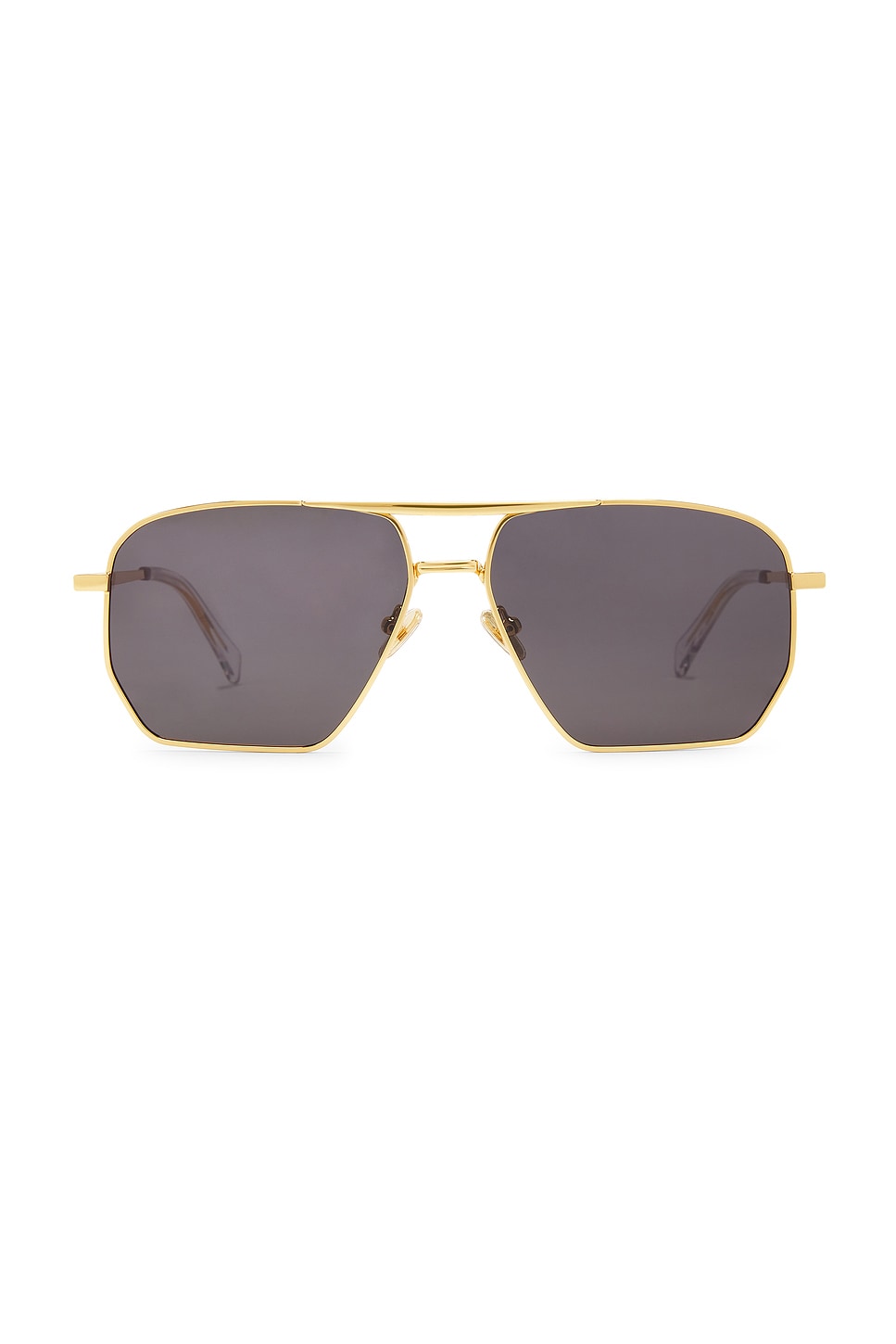 Shop Coperni Aviator Sunglasses In Gold & Black