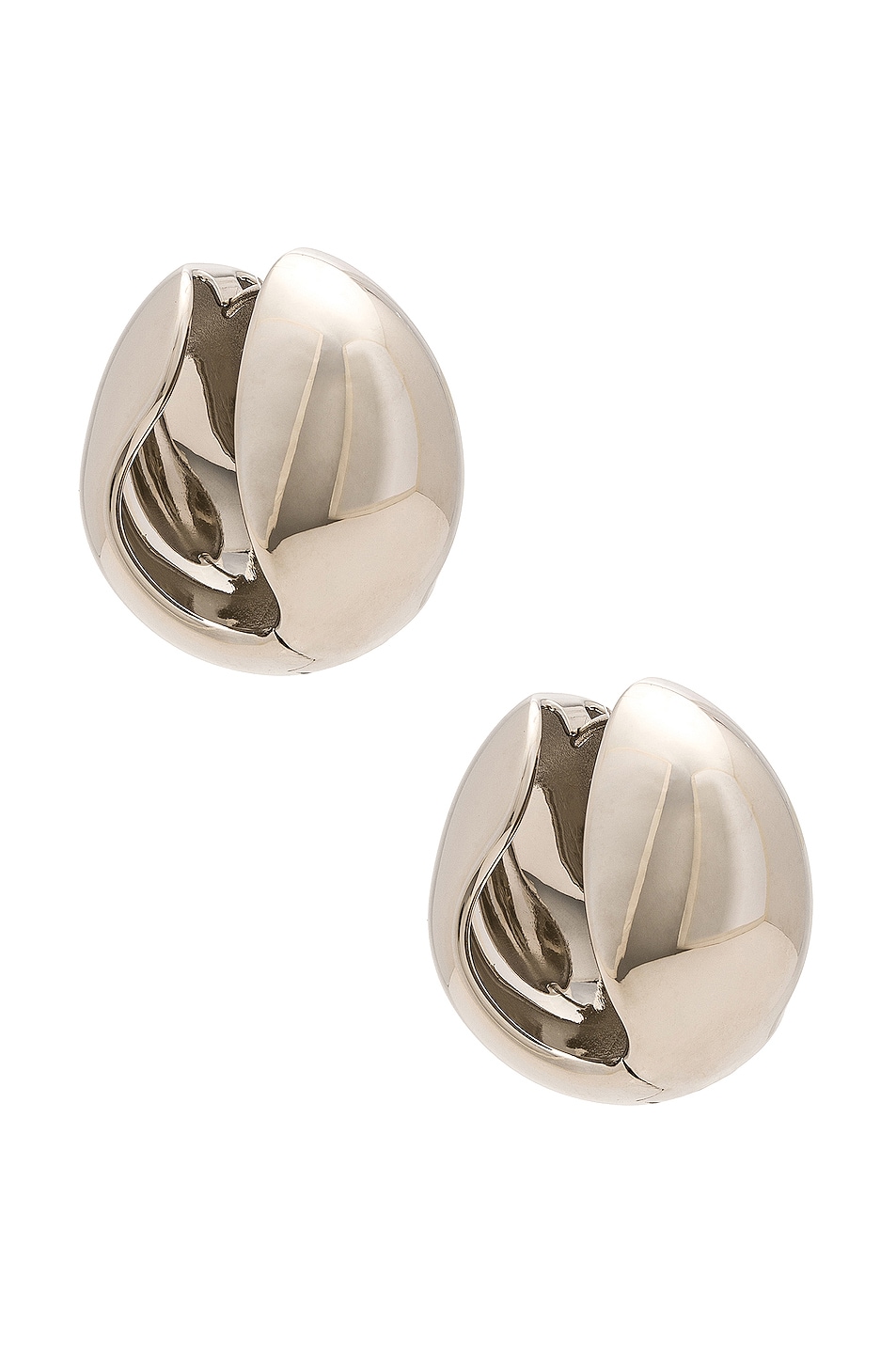 Image 1 of Coperni Logo Earrings in Silver