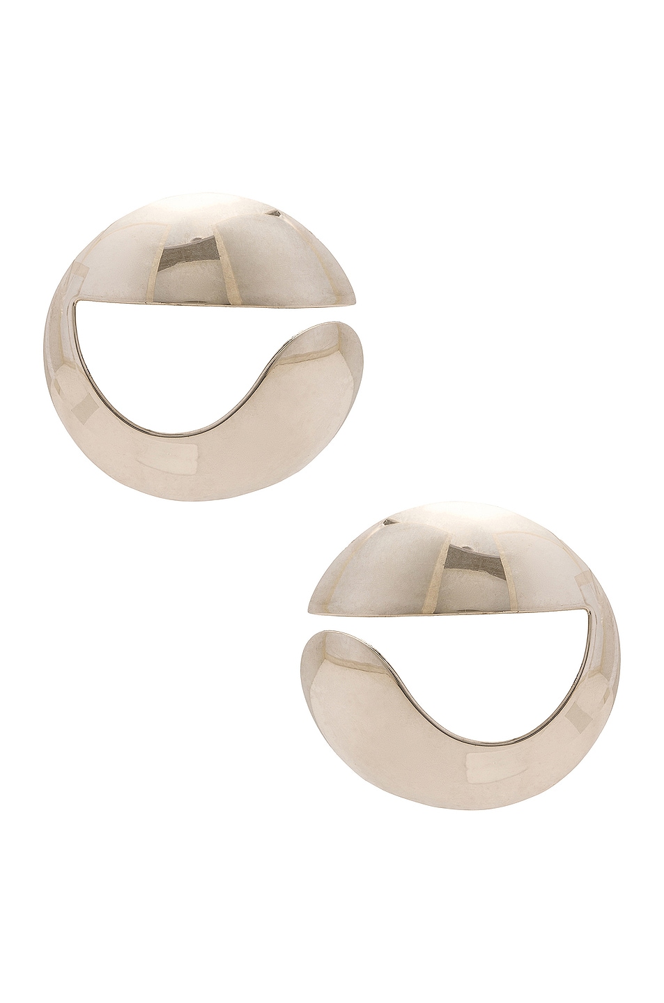 Image 1 of Coperni Logo Earrings in SILVER