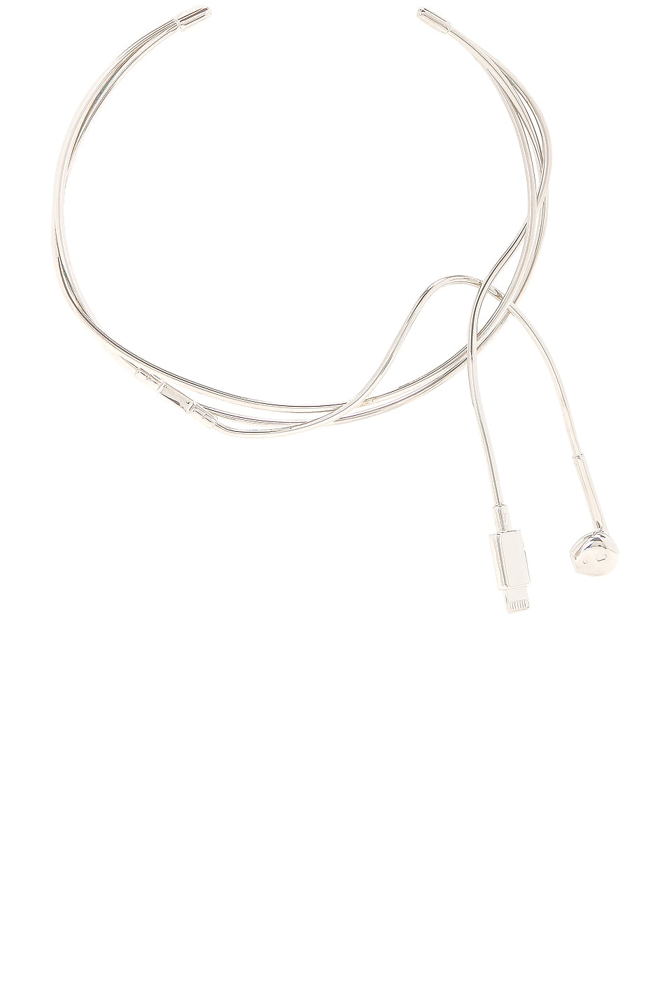 Image 1 of Coperni Headphone Necklace in Silver