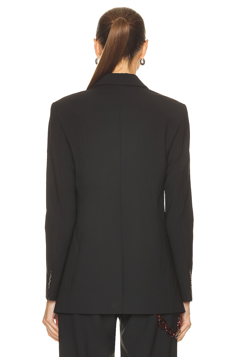 Coperni Twisted Cut Out Tailored Jacket in Black | FWRD