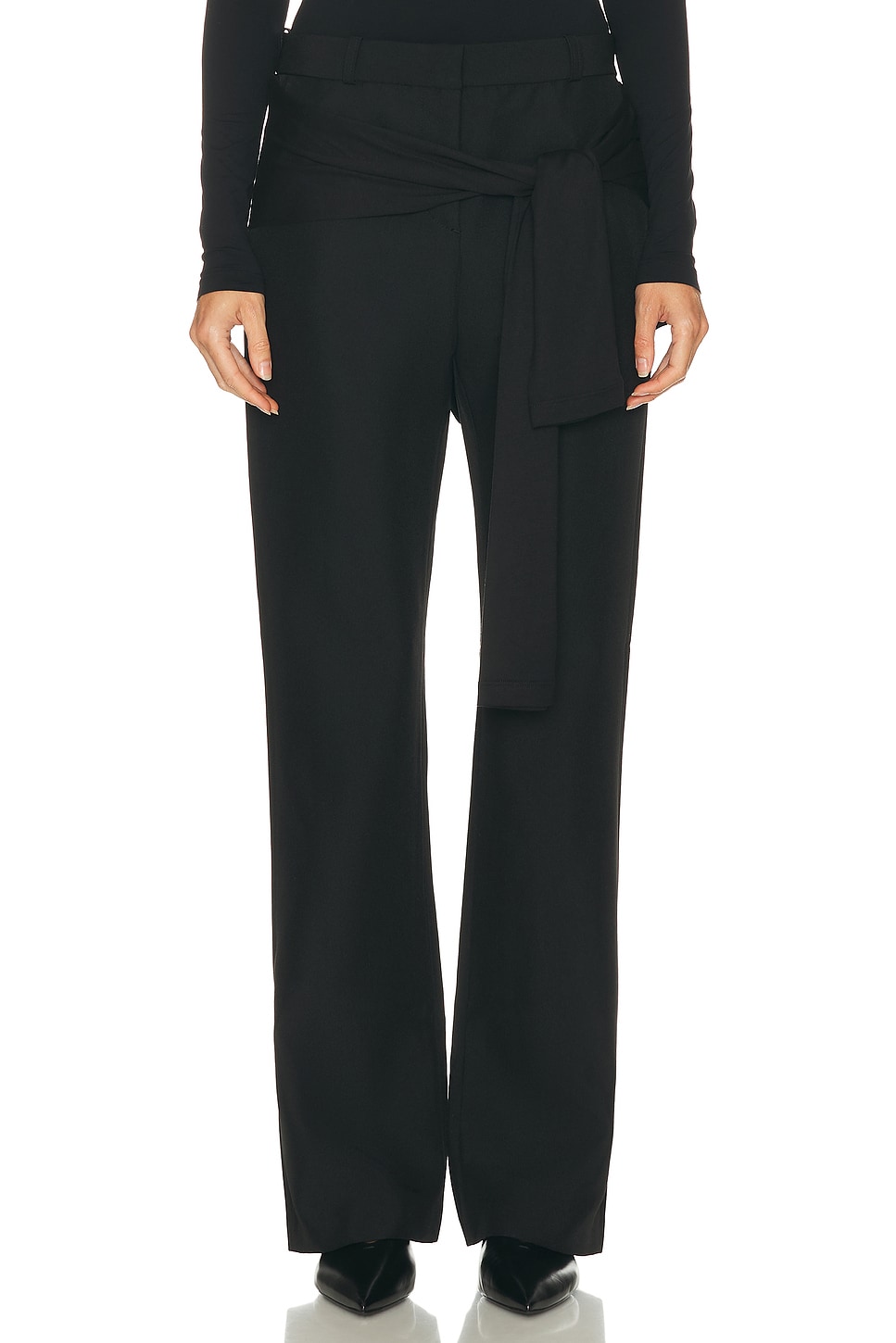Coperni Jersey Wrap Pant In Black