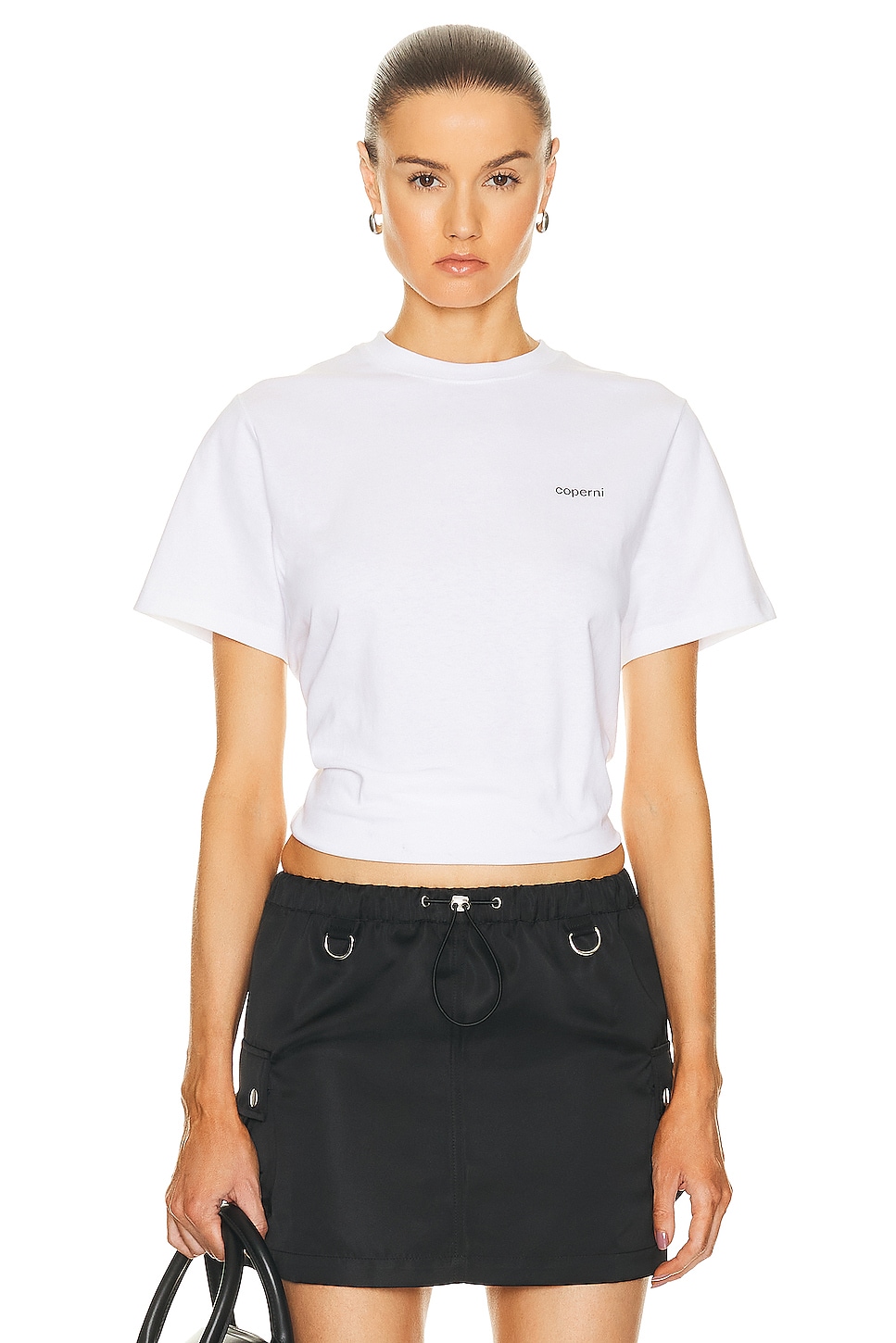 Image 1 of Coperni Logo Boxy T-shirt in Optic White