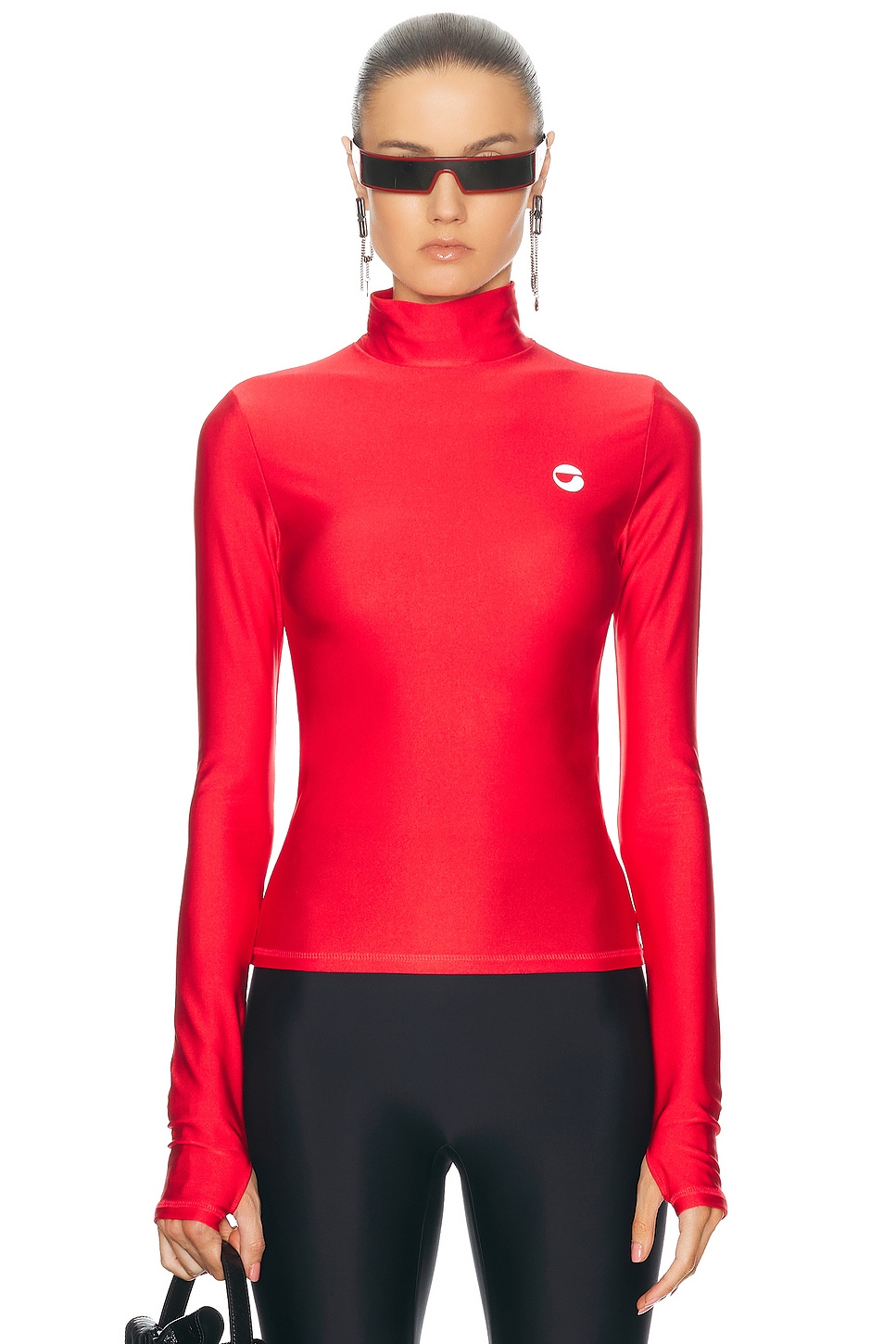 Image 1 of Coperni Tight High Neck Top in Red