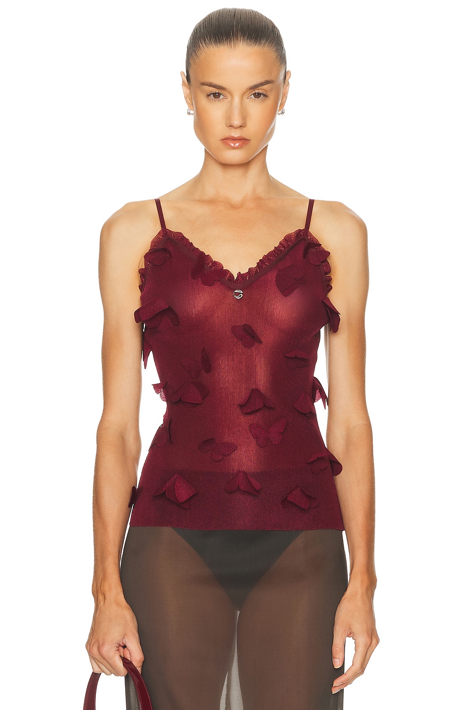 Image 1 of Coperni Butterflies Techno Top in Red