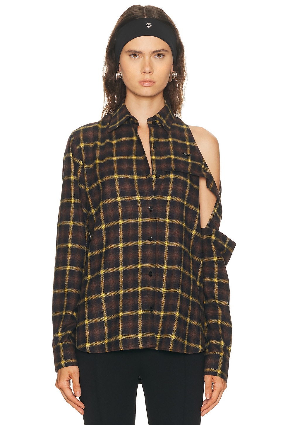 Image 1 of Coperni Cutout Top in Brown