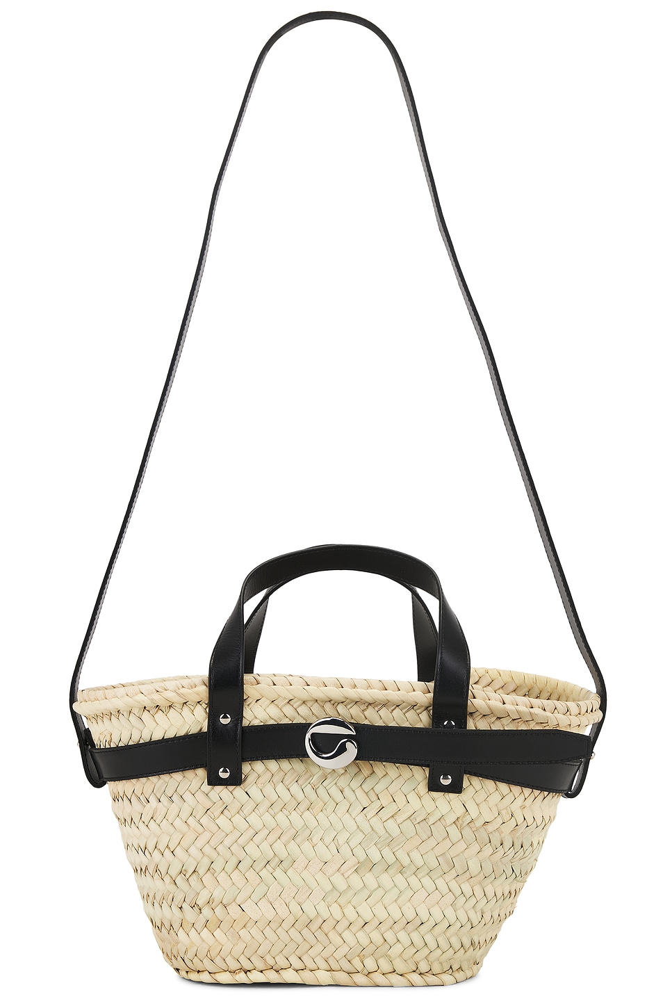 Mini Palm Bucket Bag in Beige