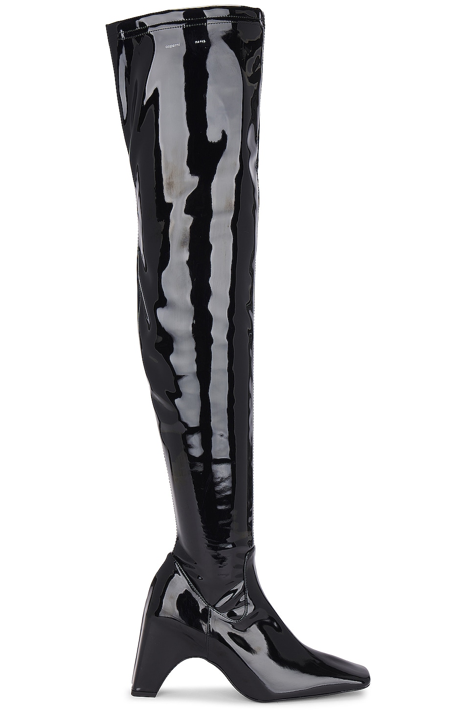 Image 1 of Coperni Patent Thigh High Boot in Black