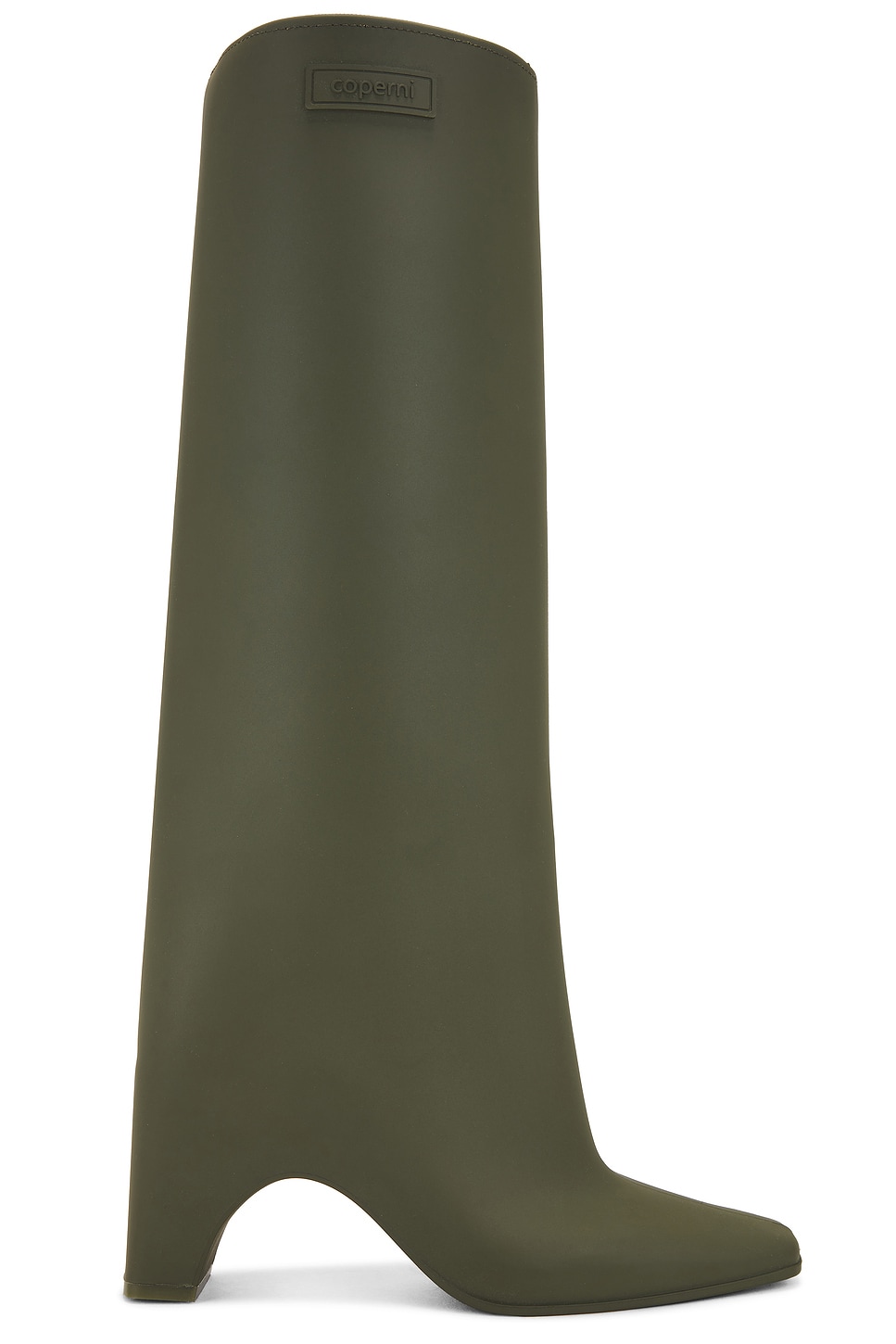 Image 1 of Coperni Rubber Bridge Boot in Green