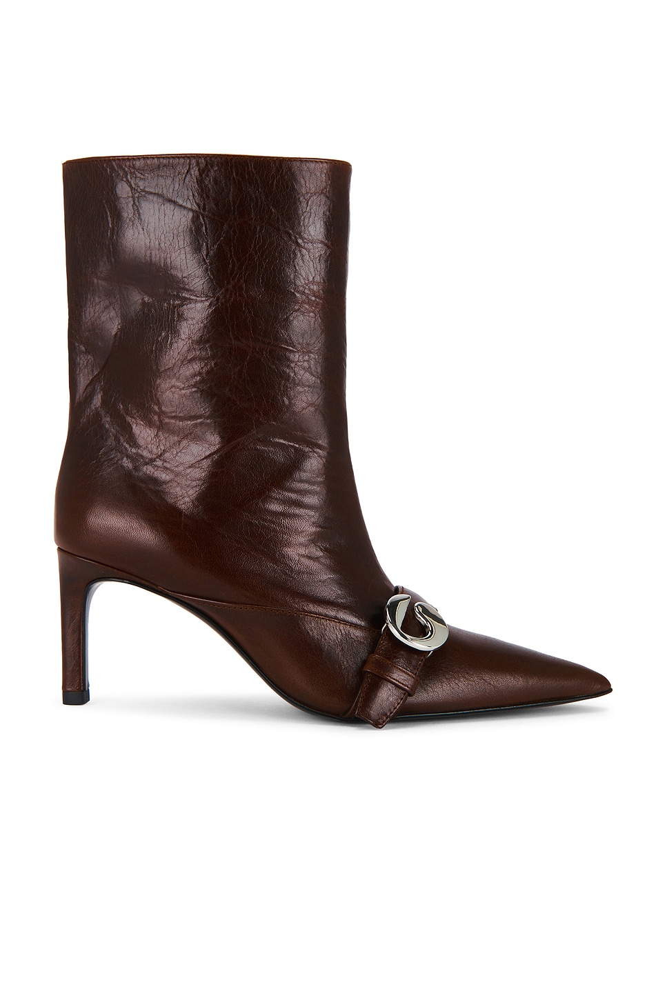 Image 1 of Coperni Ankle Heeled Belt Boot in Brown
