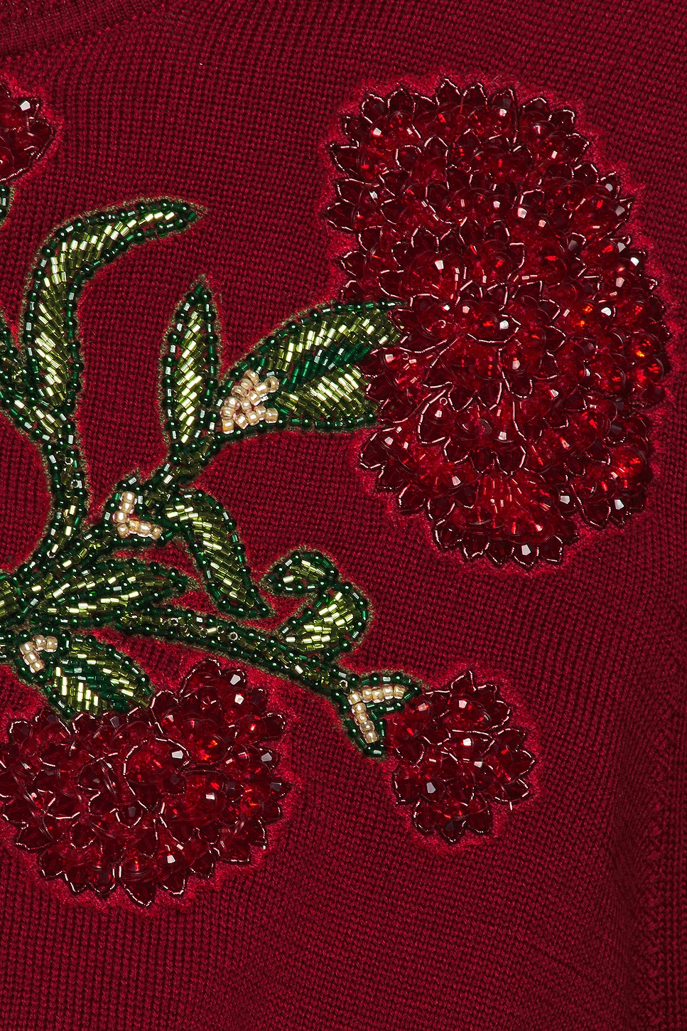 Carolina Herrera Crystal Embroidered Rose Cardigan | Thumbnail 5 Carolina Herrera Crystal Embroidered Rose Cardigan | Thumbnail 5