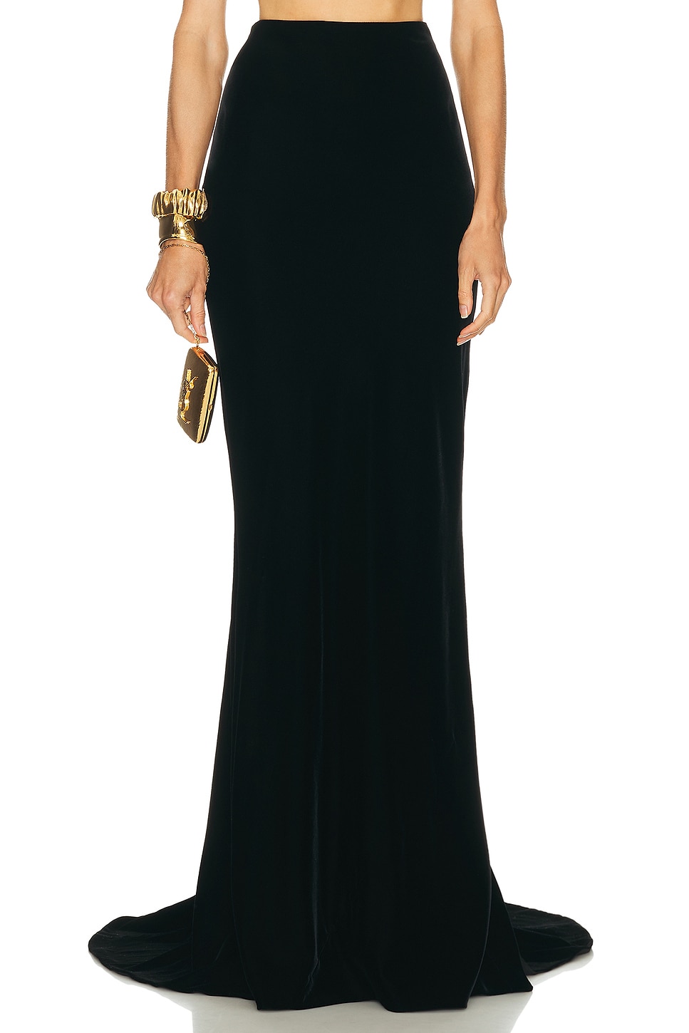 Image 1 of Carolina Herrera Long Skirt in Black