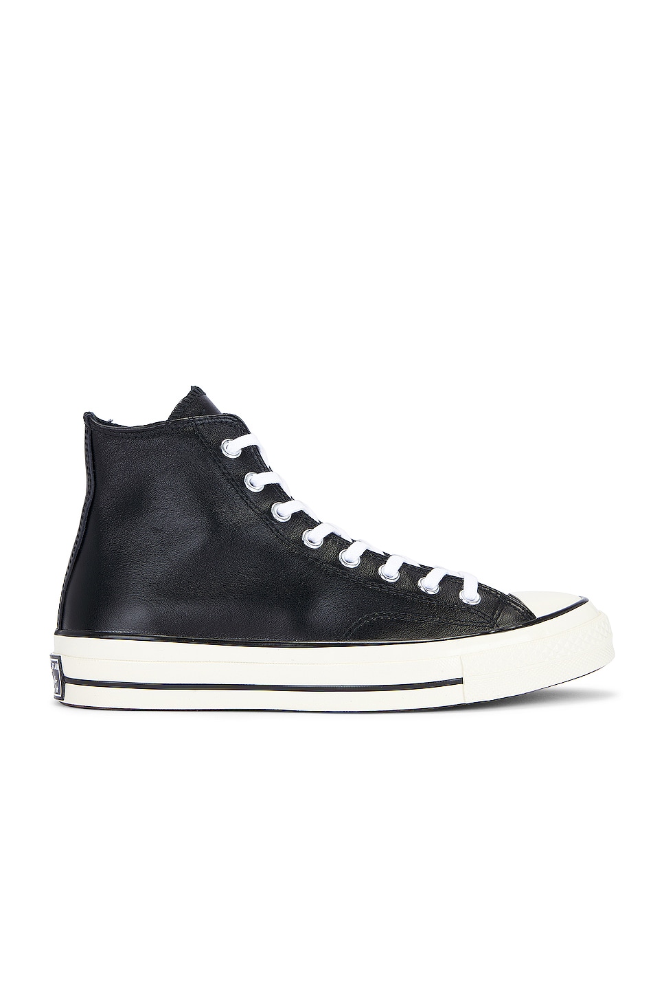 Image 1 of Converse Chuck 70 Leather in Black, White, & Egret
