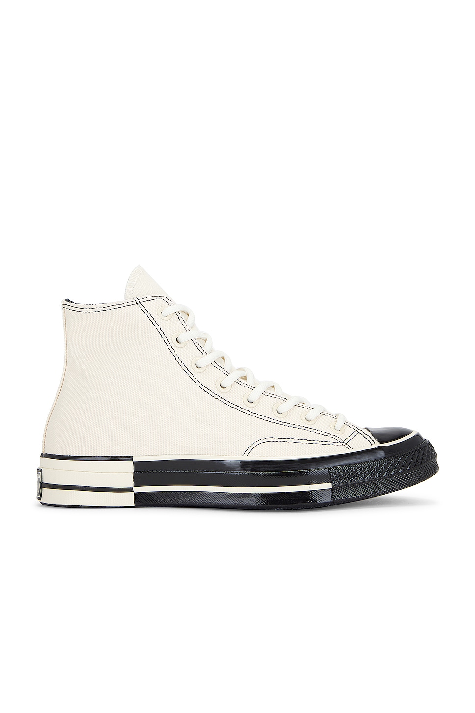 Image 1 of Converse Chuck 70 Black & White in Natural Ivory, Black, & Vintage White