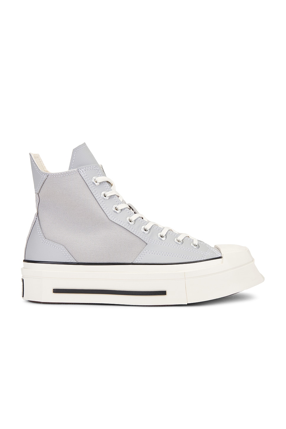 Image 1 of Converse Chuck 70 De Luxe Squared in Grey Area, Black, & Egret