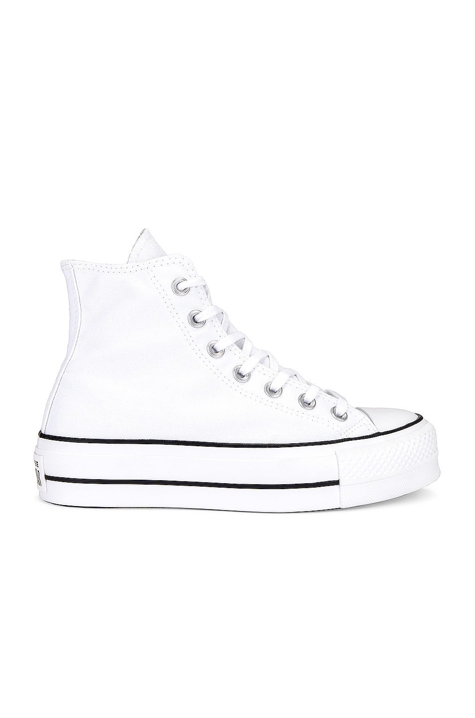 Image 1 of Converse Chuck Taylor All Star Lift Hi in White & Black