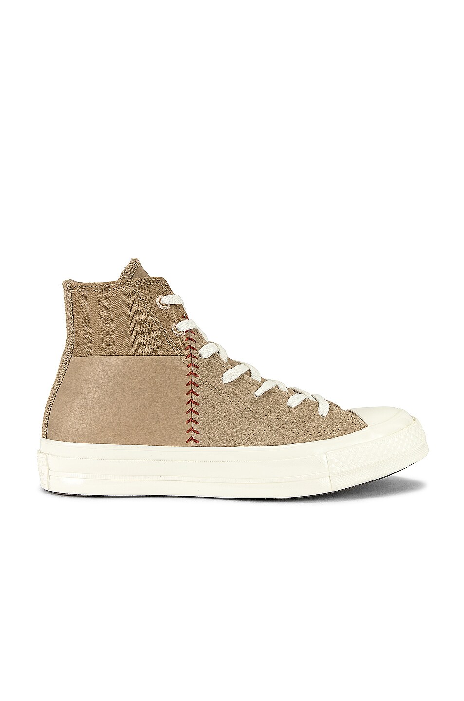 Image 1 of Converse Chuck 70 Crafted Split Construction in Nomad Khaki & Dark Terracotta