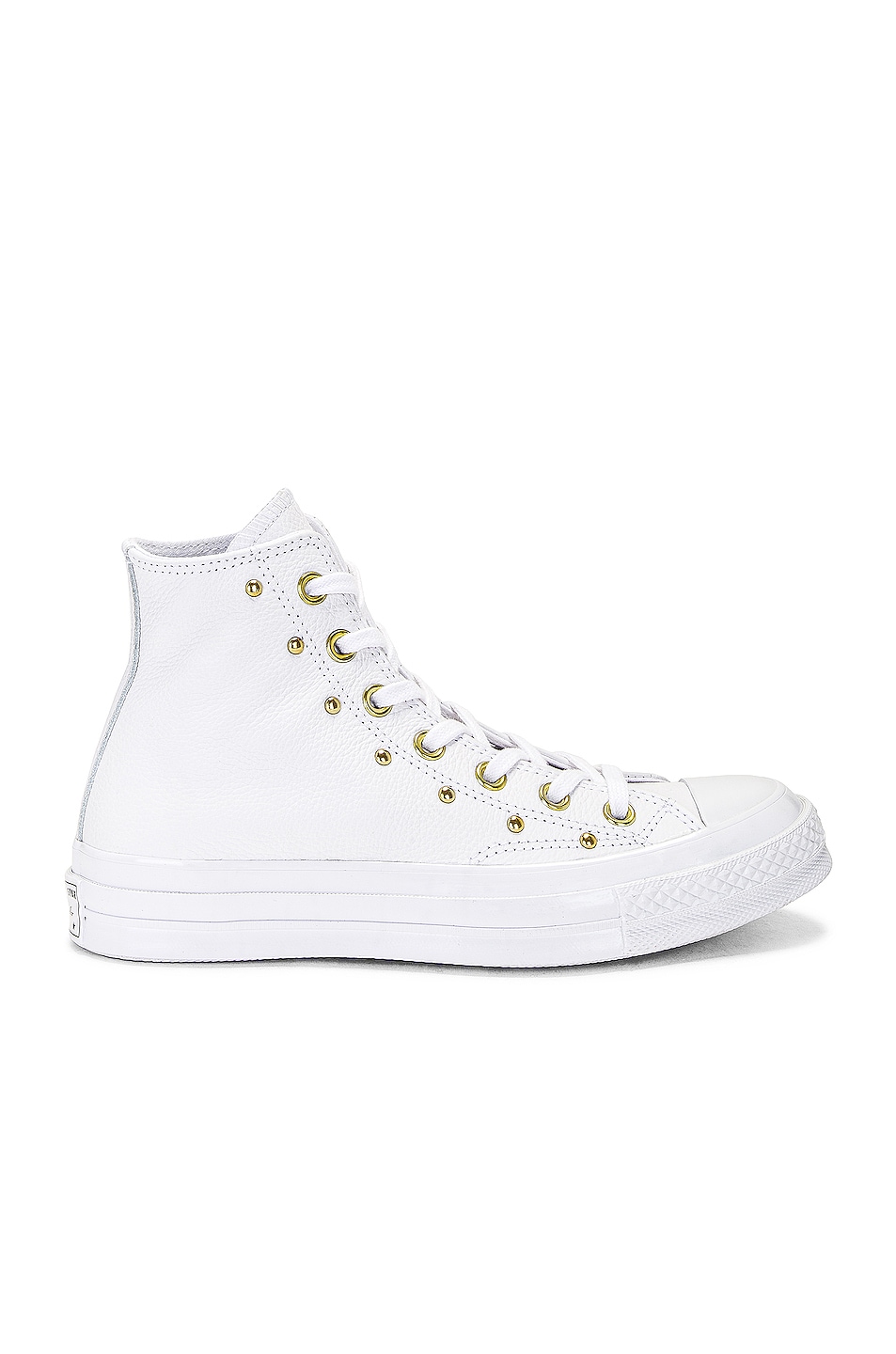 Image 1 of Converse Chuck 70 Sneaker in White, White, & Gold