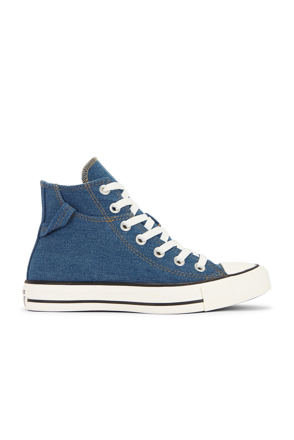 Image 1 of Converse High Top Chuck Taylor All Star Sneaker in Navy, Burnt Honey, & Egret