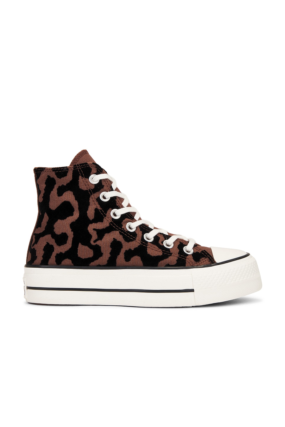 Image 1 of Converse High Top Chuck Taylor All Star Lift Platform Leopard Remix Sneaker in Bear Nap