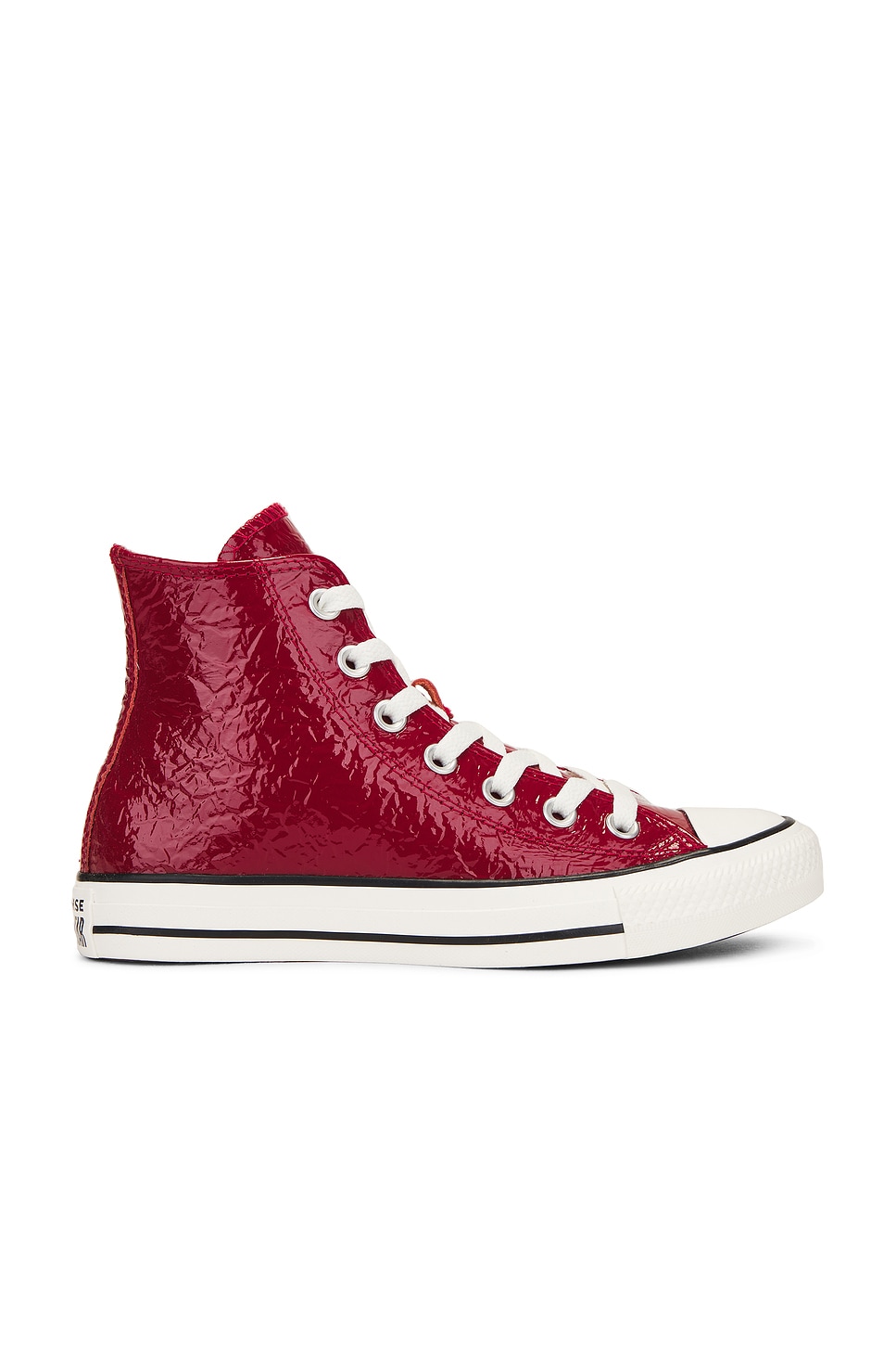 Image 1 of Converse High Top Chuck Taylor All Star Crinkle Leather Sneaker in Days Ahead, Egret, & Black