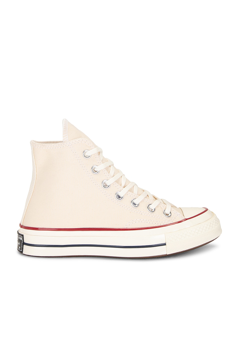 Image 1 of Converse Chuck 70 Canvas High Tops in Parchment, Garnet, & Egret