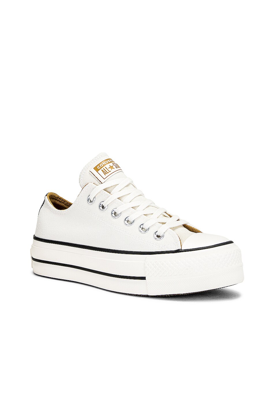 Converse Lift Platform Sneaker in Egret, Navy & Brunt Honey FWRD