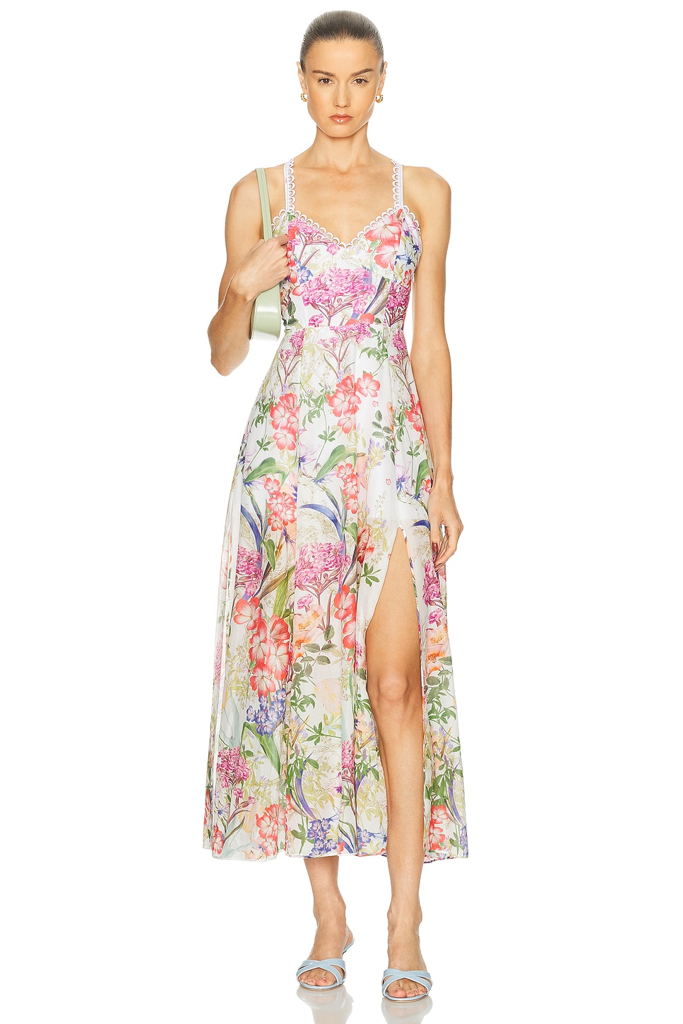 Image 1 of Charo Ruiz Ibiza Iraso Dress in White Botanic