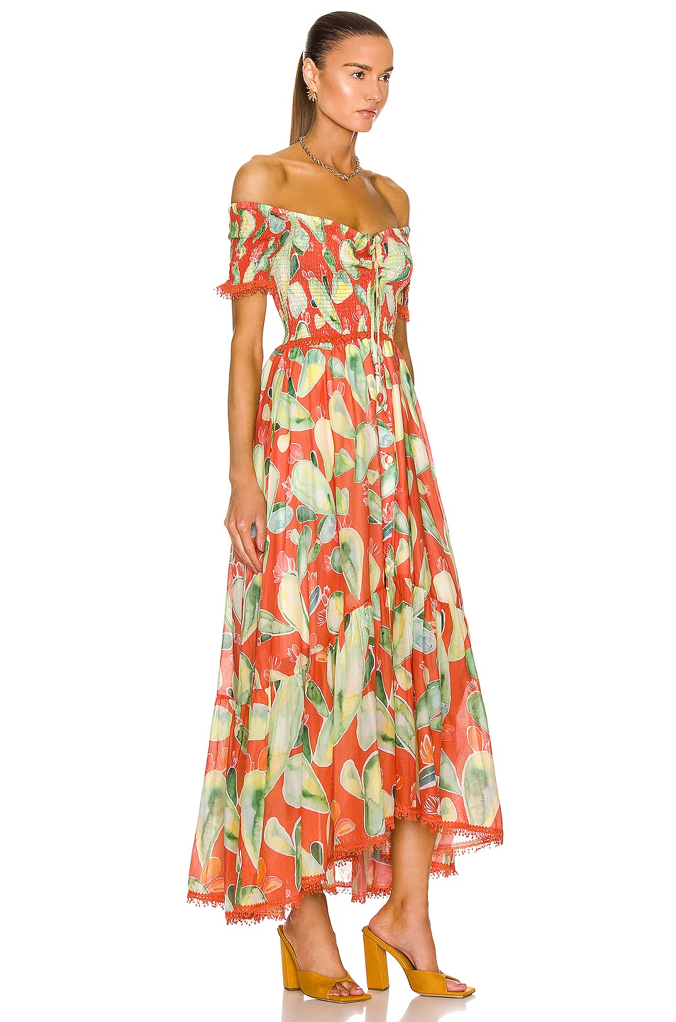 Charo Ruiz Ibiza Aryana Maxi Dress in Red Barbary Print | FWRD