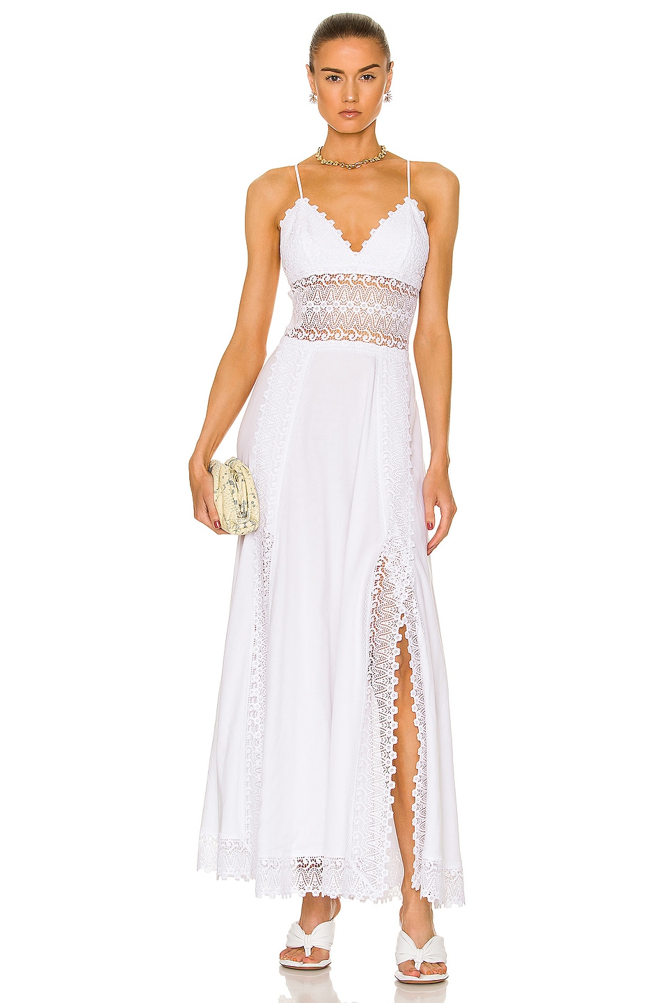 Image 1 of Charo Ruiz Ibiza Brenda Maxi Dress in White