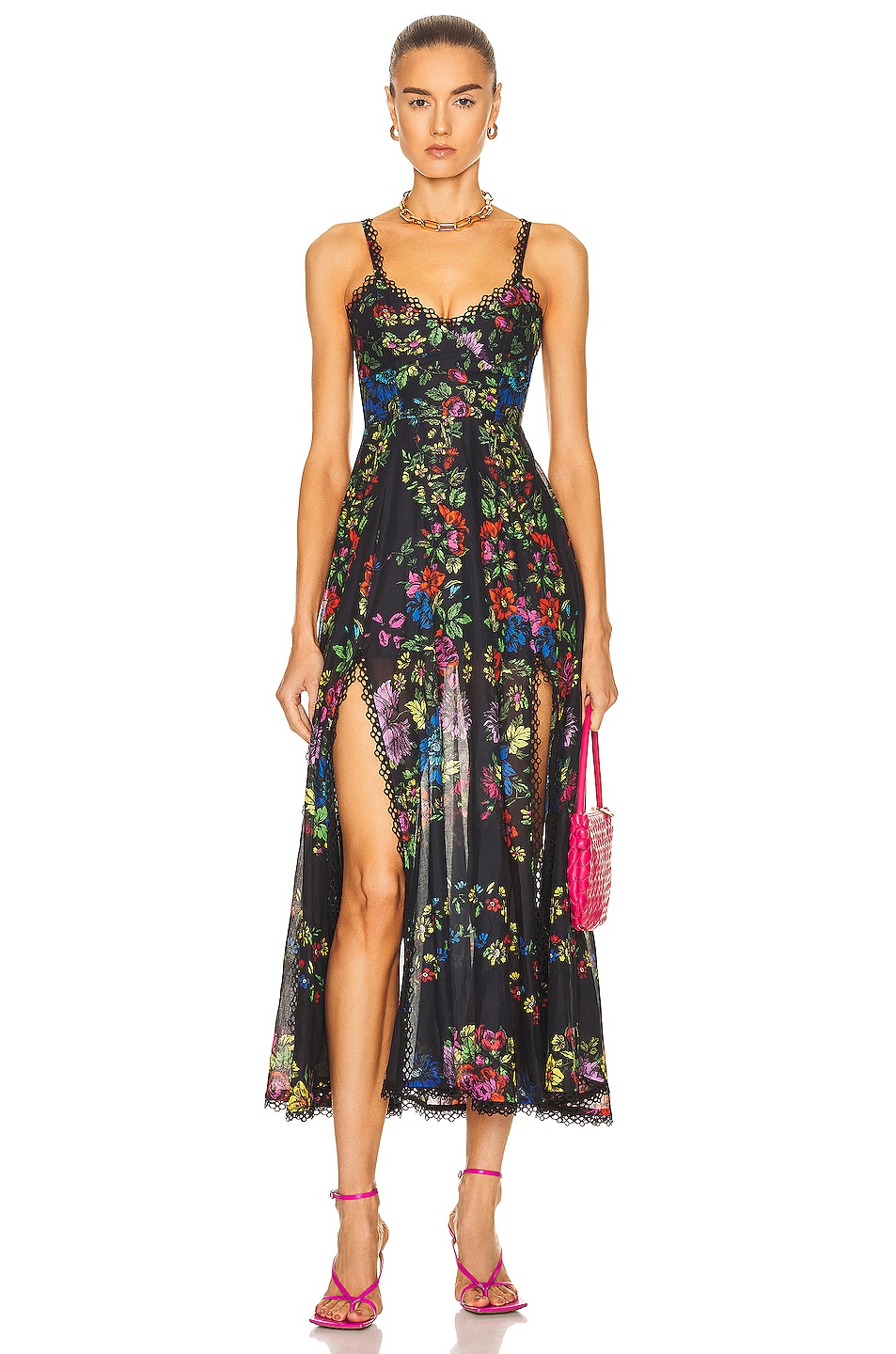 Image 1 of Charo Ruiz Ibiza Iraso Maxi Dress in Garden Black