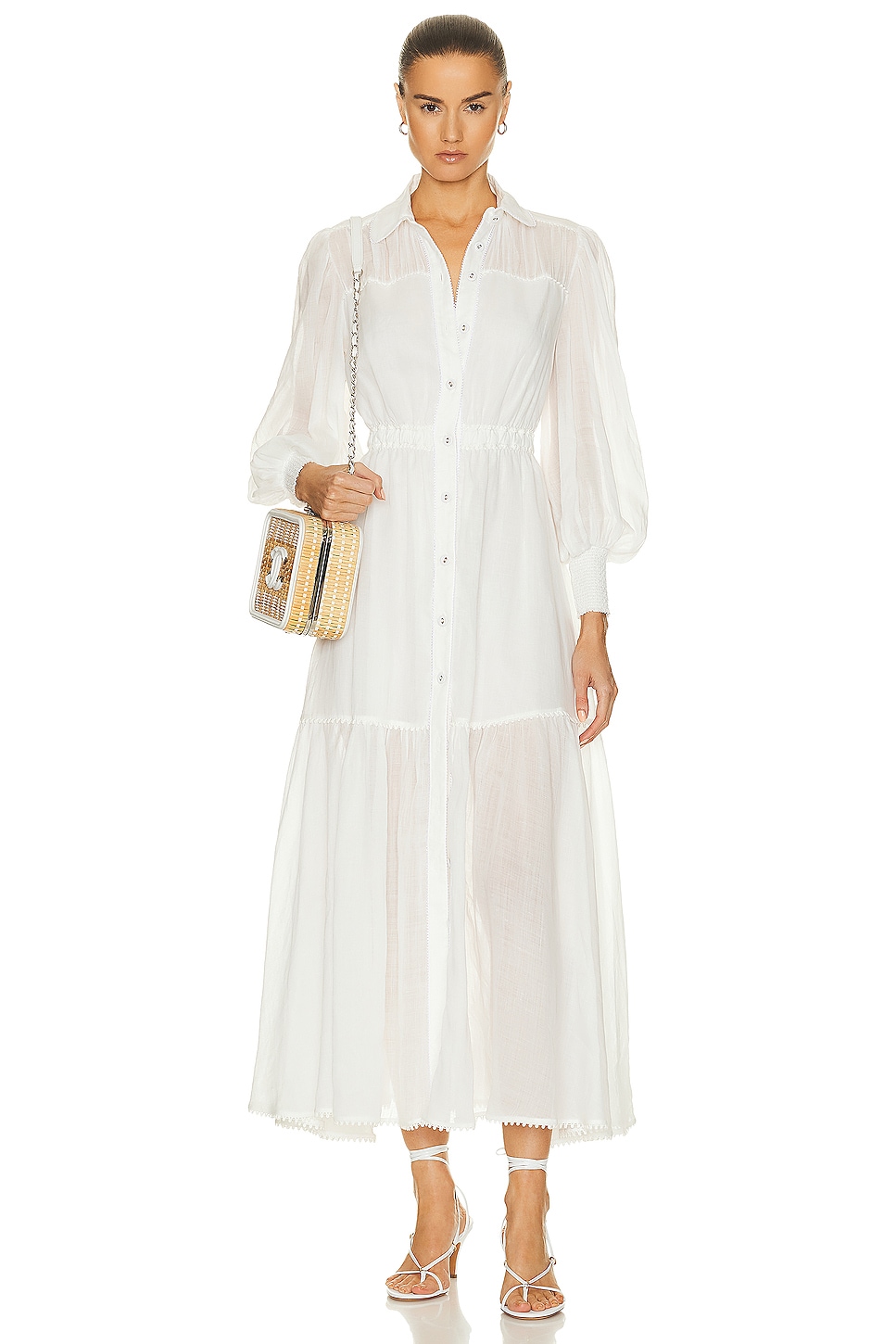 Image 1 of Charo Ruiz Ibiza Vinnesy Long Dress in Off White