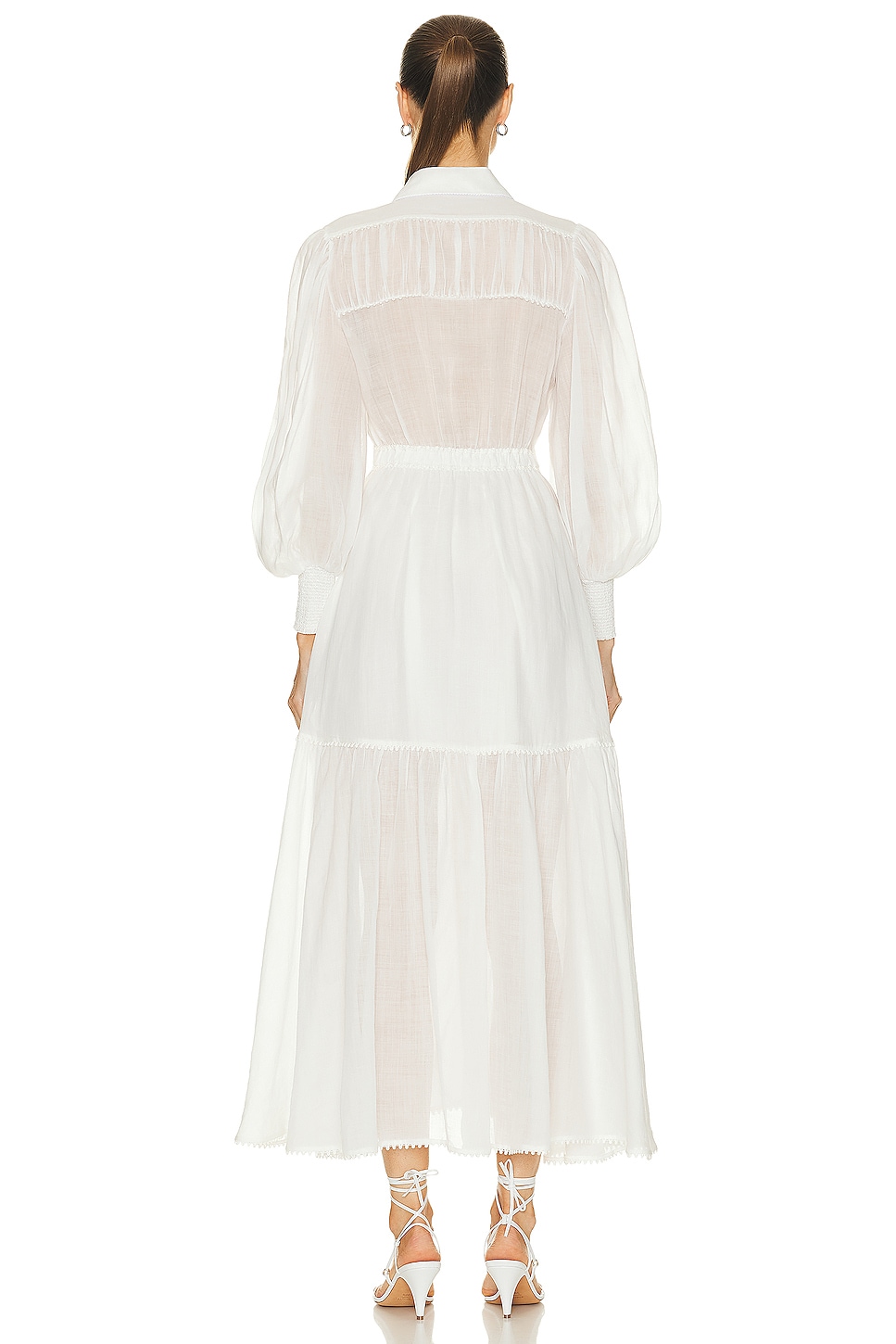 Charo Ruiz Ibiza Vinnesy Long Dress in Off White | FWRD