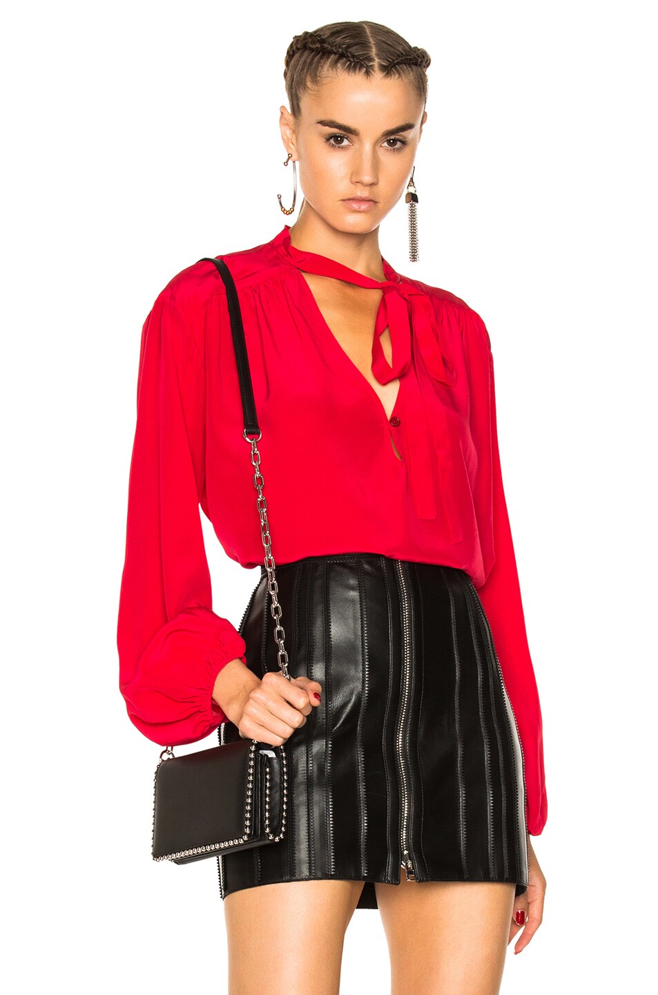 Image 1 of Calvin Rucker for FWRD Kiss On My List Top in Red