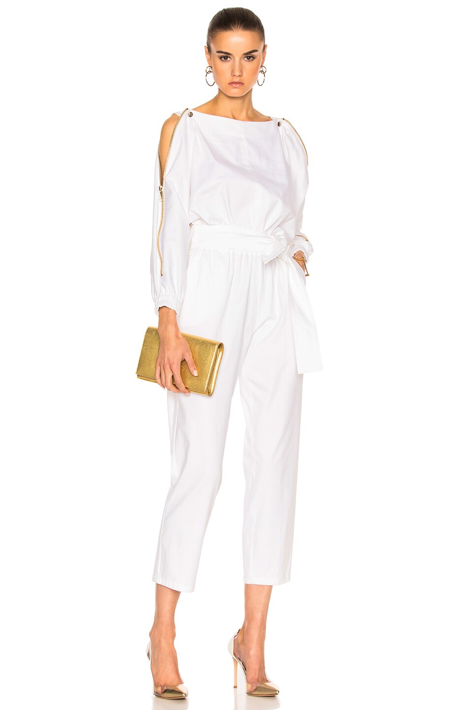 Image 1 of Carolina Ritzler Carole Jumpsuit in White