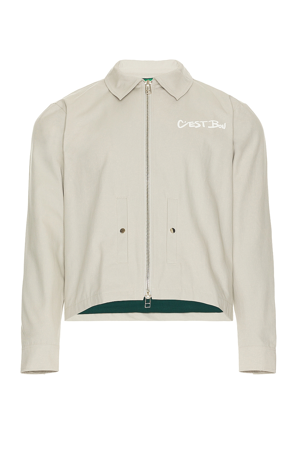 Image 1 of Cest Bon Work Jacket in Light Grey