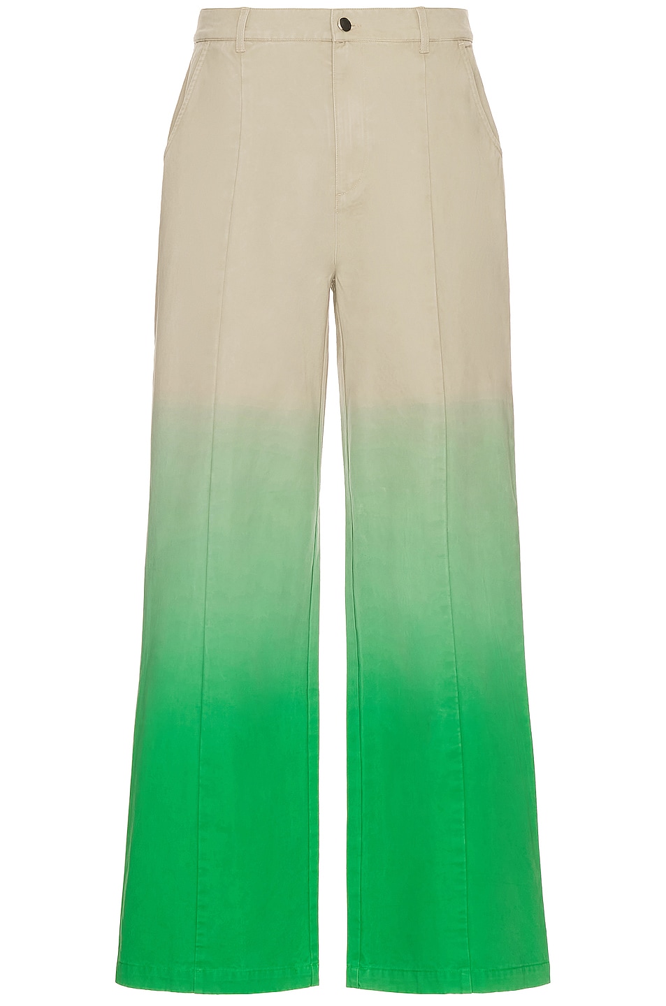 Baggy Trouser in Tan,Green