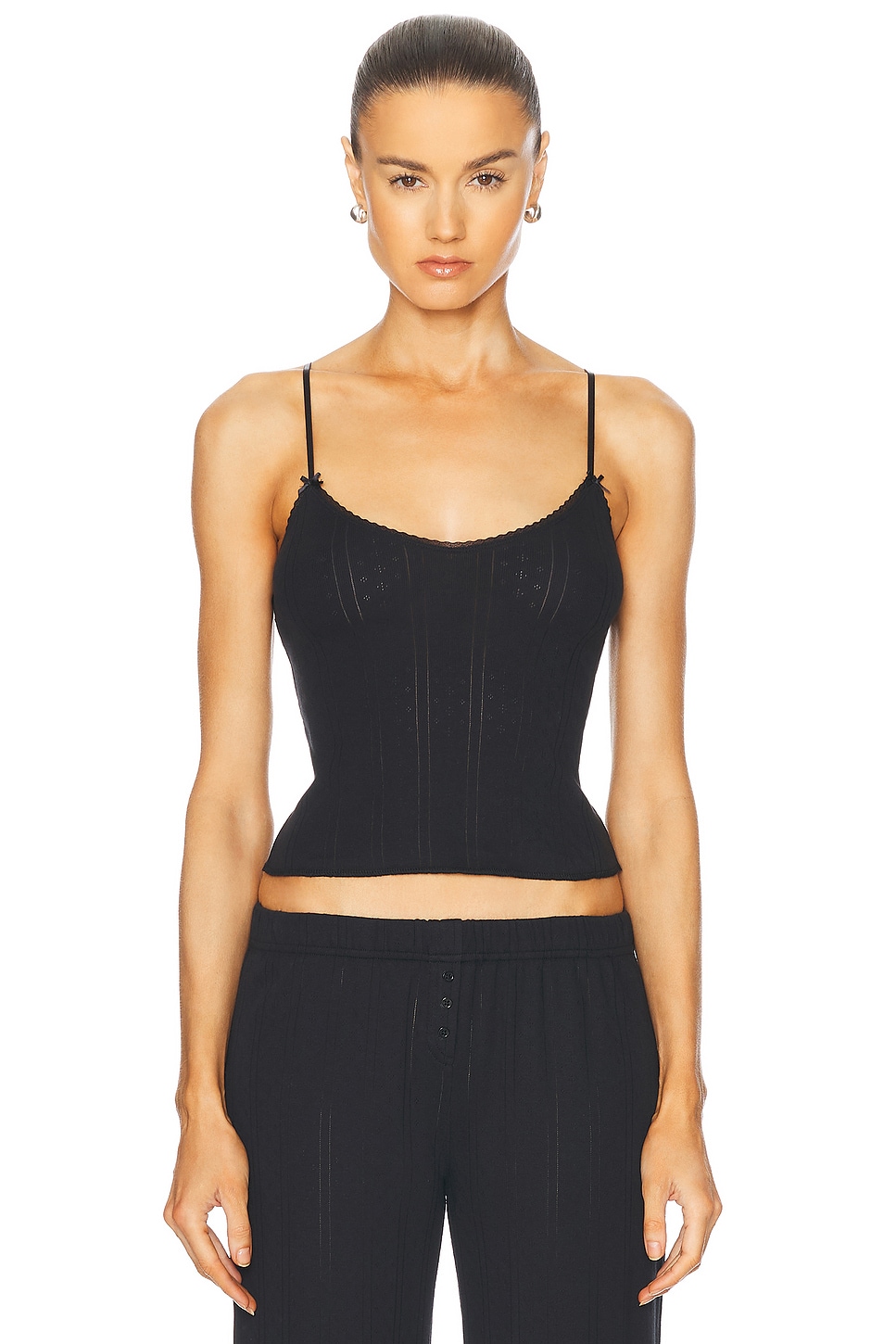 The Long Cami Top in Black