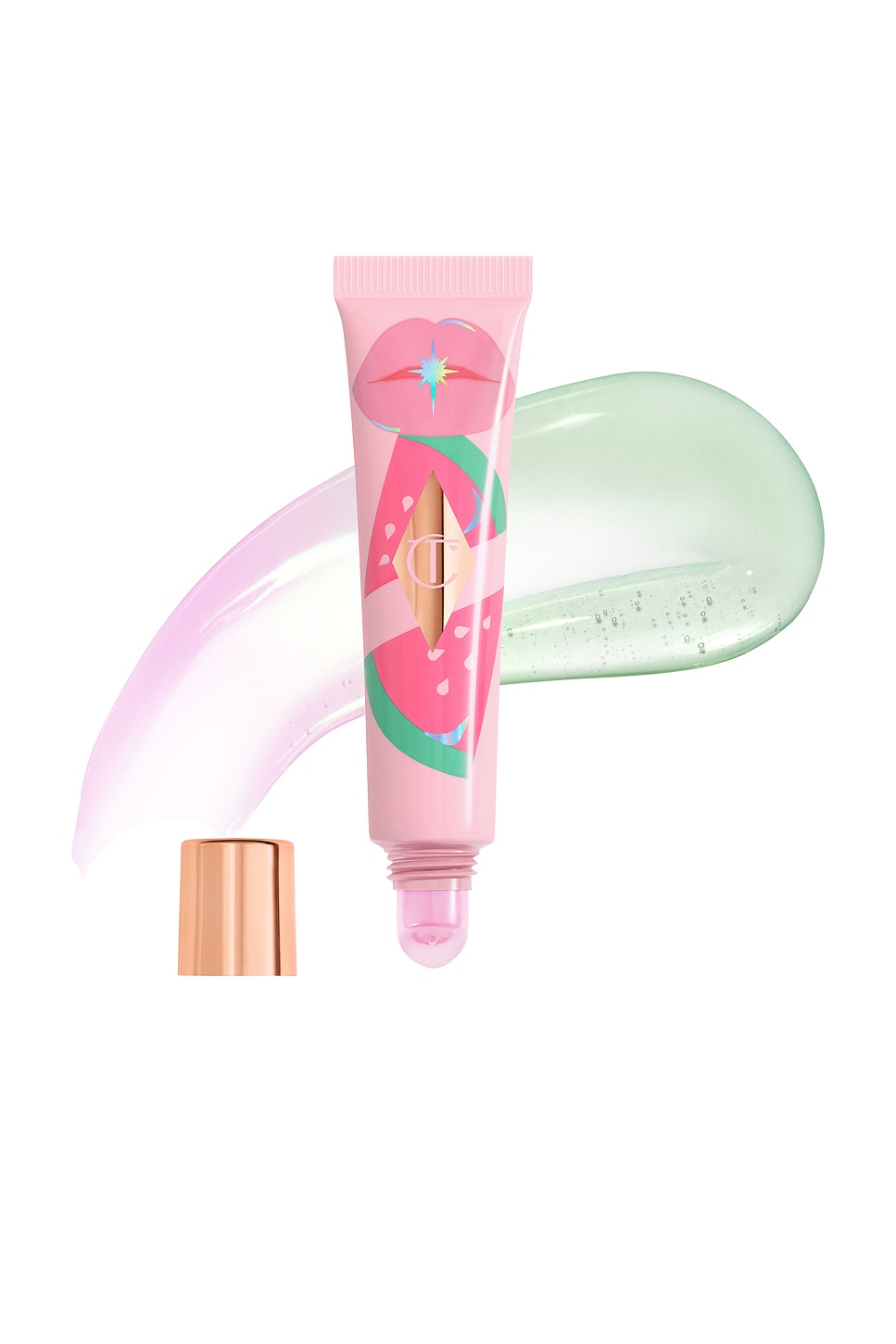 Charlotte Tilbury Unreal Lips Healthy Glow Nectar Lip Oil With Hyaluronic Acid And Vitamin E Juicylicious Pink Waterme In Pink