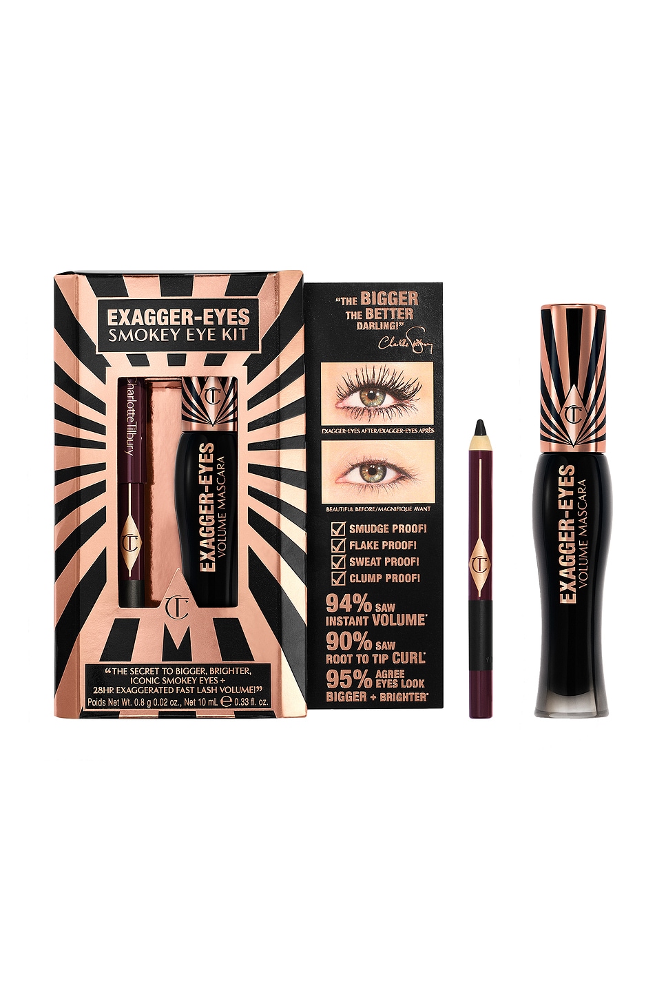 Charlotte Tilbury Exagger-eyes Smokey Eye Kit In Black