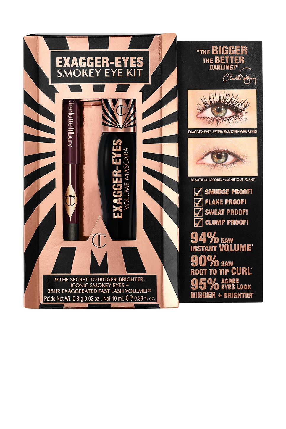 Charlotte Tilbury Exagger-eyes Smokey Eye Kit In Black