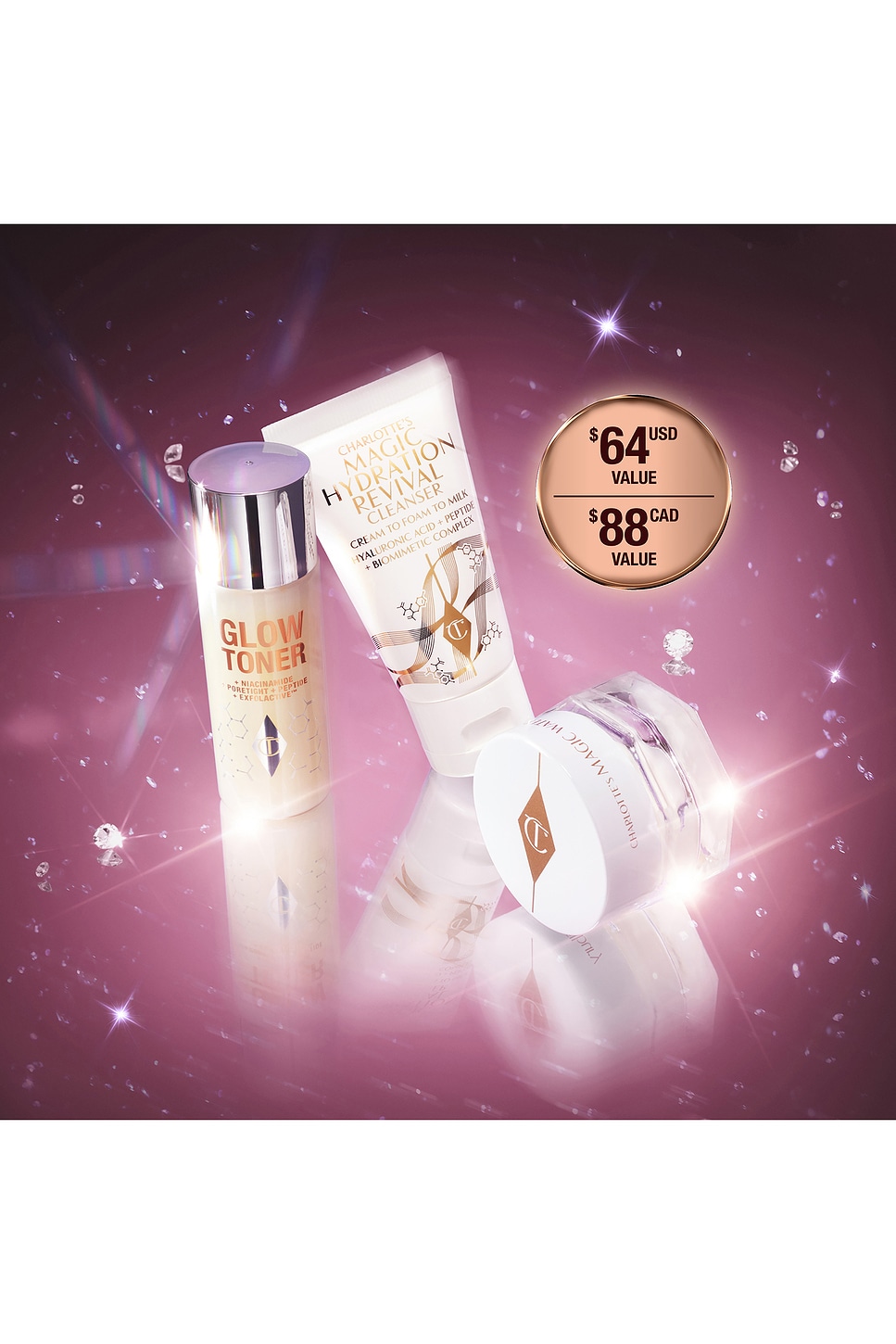 Charlotte Tilbury Charlotte's Hydration Revival Skin Care Discovery Set In Multi