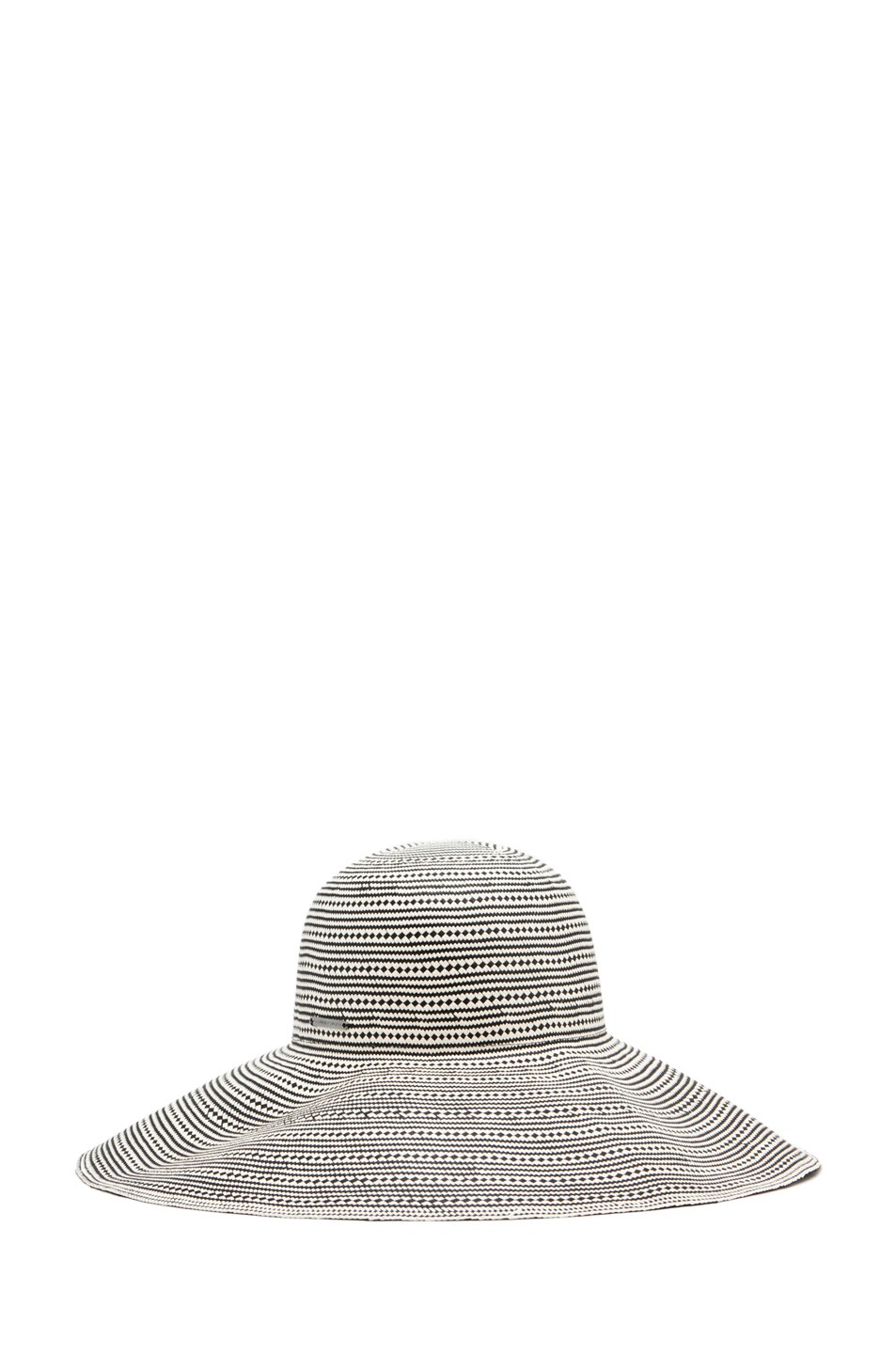 Image 1 of CoSTUME NATIONAL Striped Floppy Hat in White